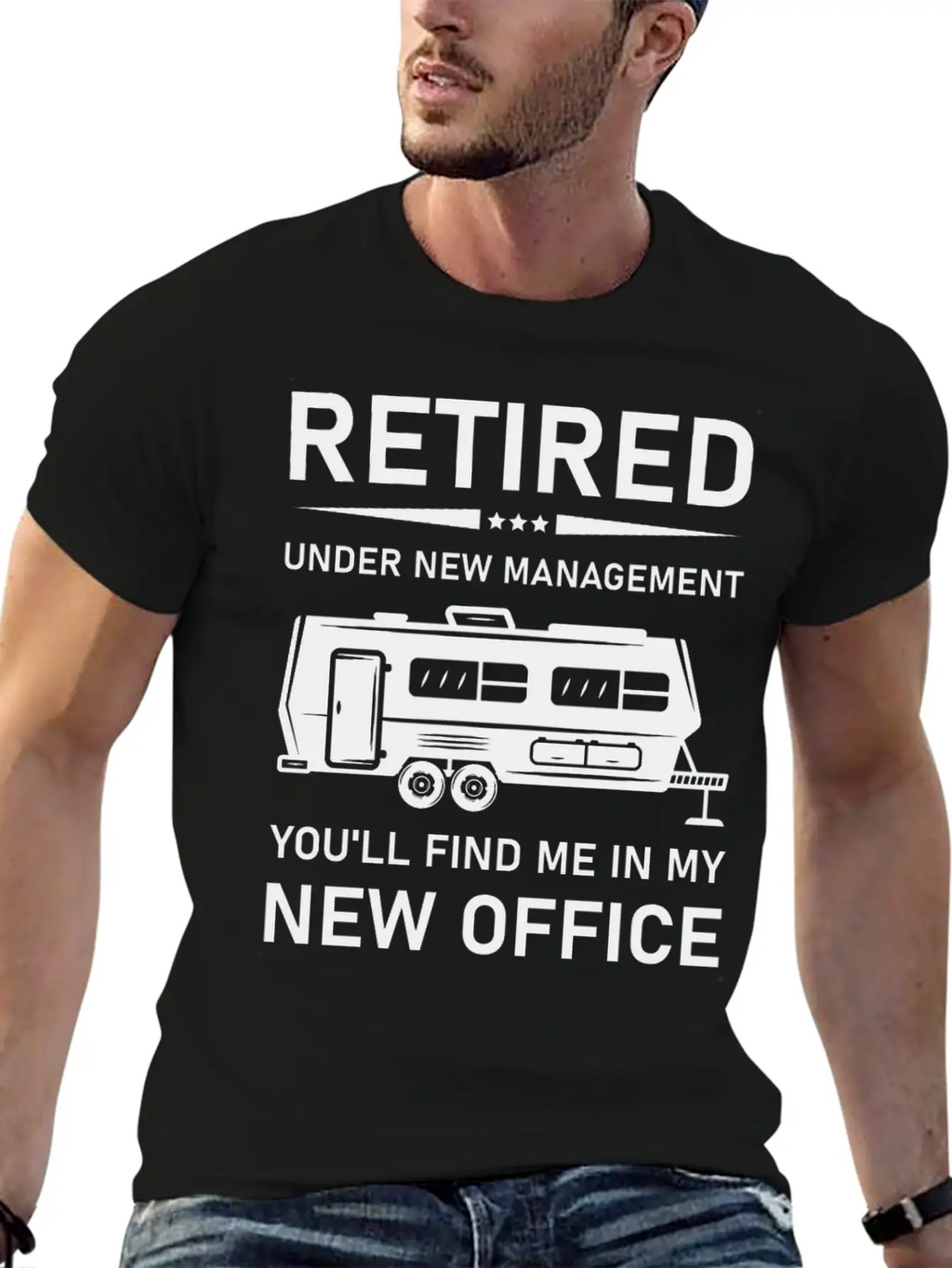 Retired Under New Management- Rv Camping Unisex Casual T-Shirt – Clean Design For Daily Comfort