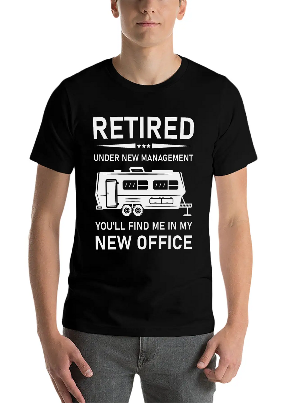 Retired Under New Management- Rv Camping Unisex Casual T-Shirt – Clean Design For Daily Comfort