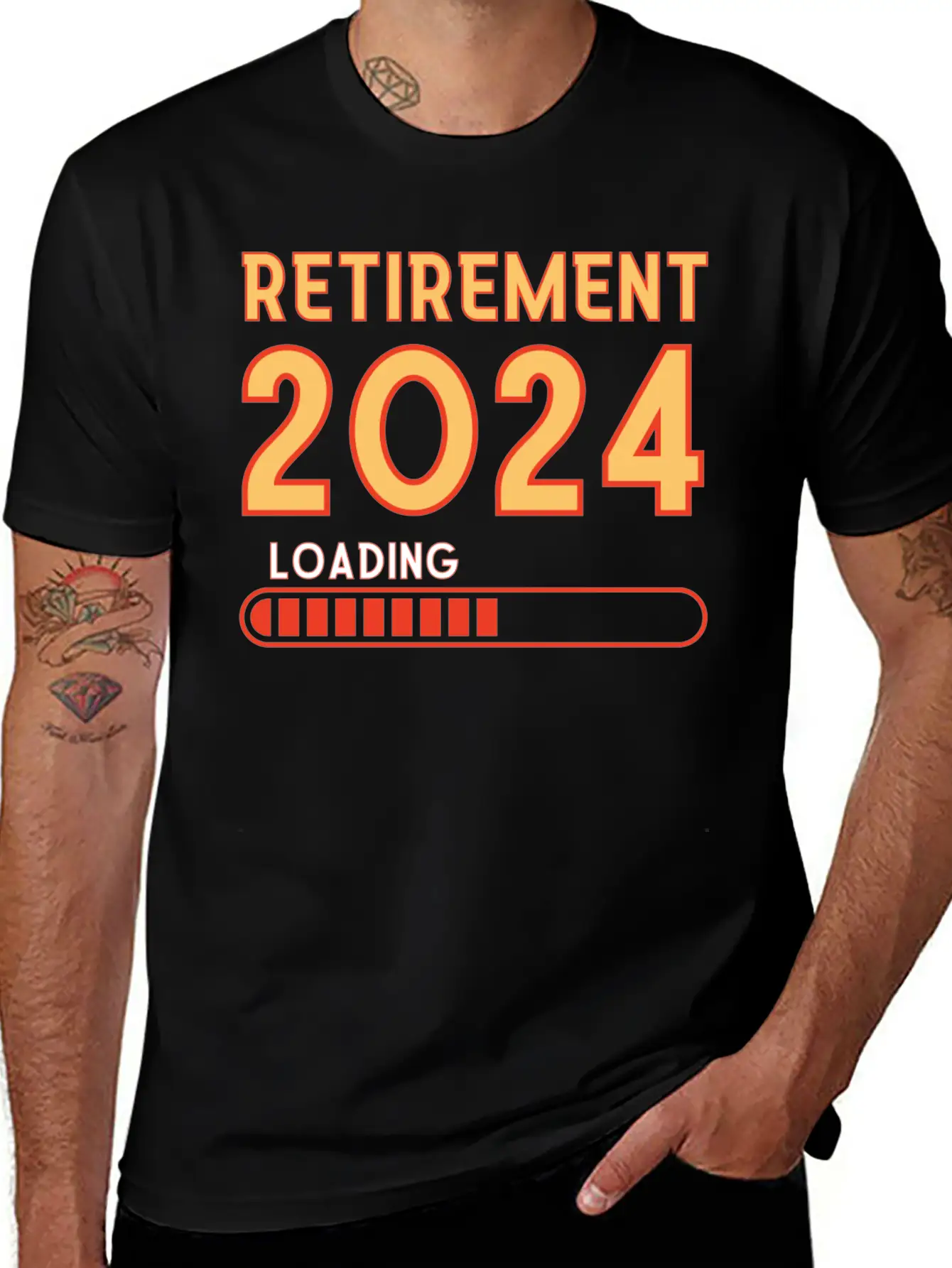 Retirement 2024 Loading, Retirement Party Essential Cotton Tee For Daily Outfits – Unisex Style