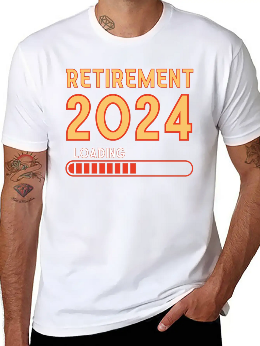 Retirement 2024 Loading, Retirement Party Essential Cotton Tee For Daily Outfits – Unisex Style