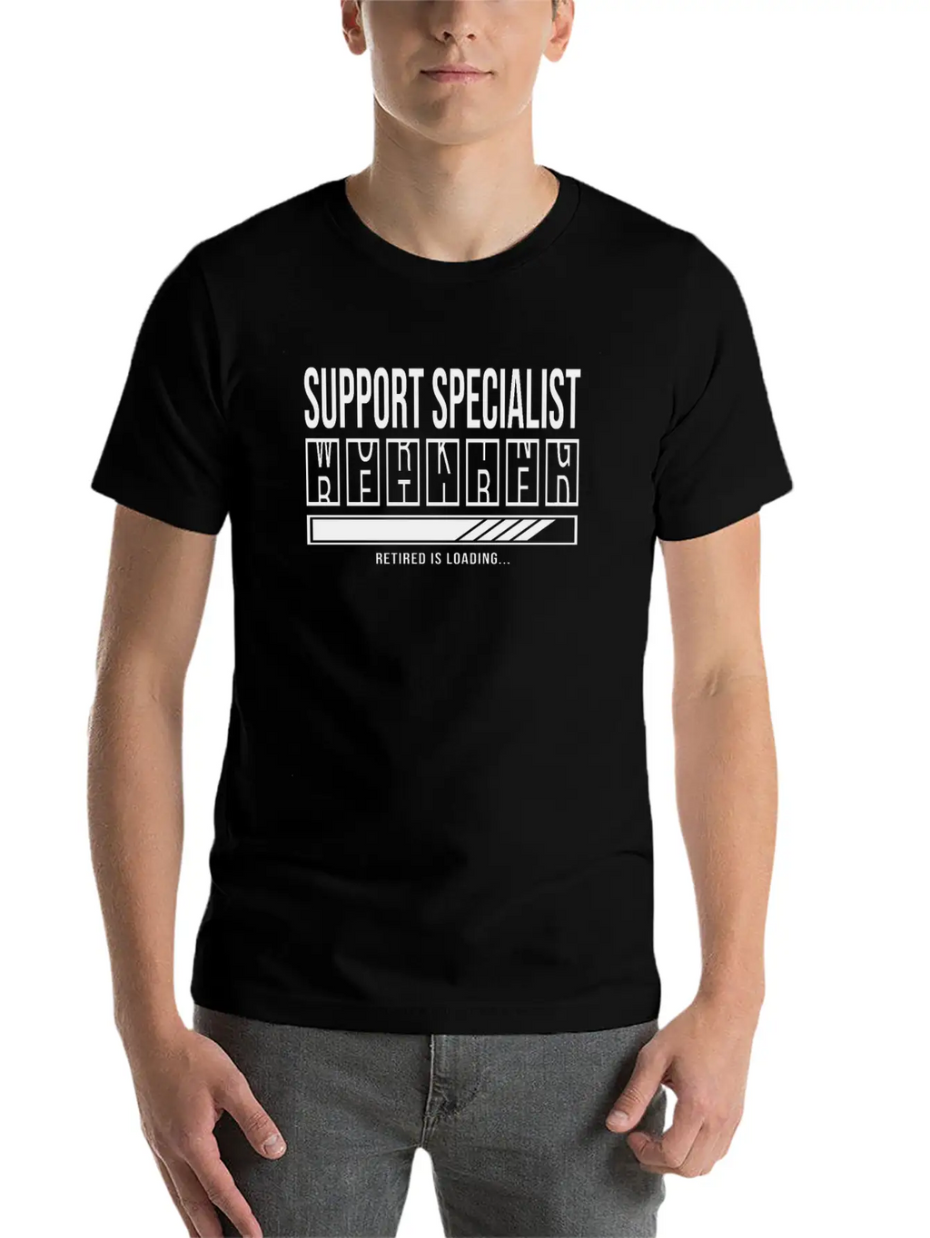Retirement - Retired Support-Specialist Unisex Casual T-Shirt – Clean Design For Daily Comfort