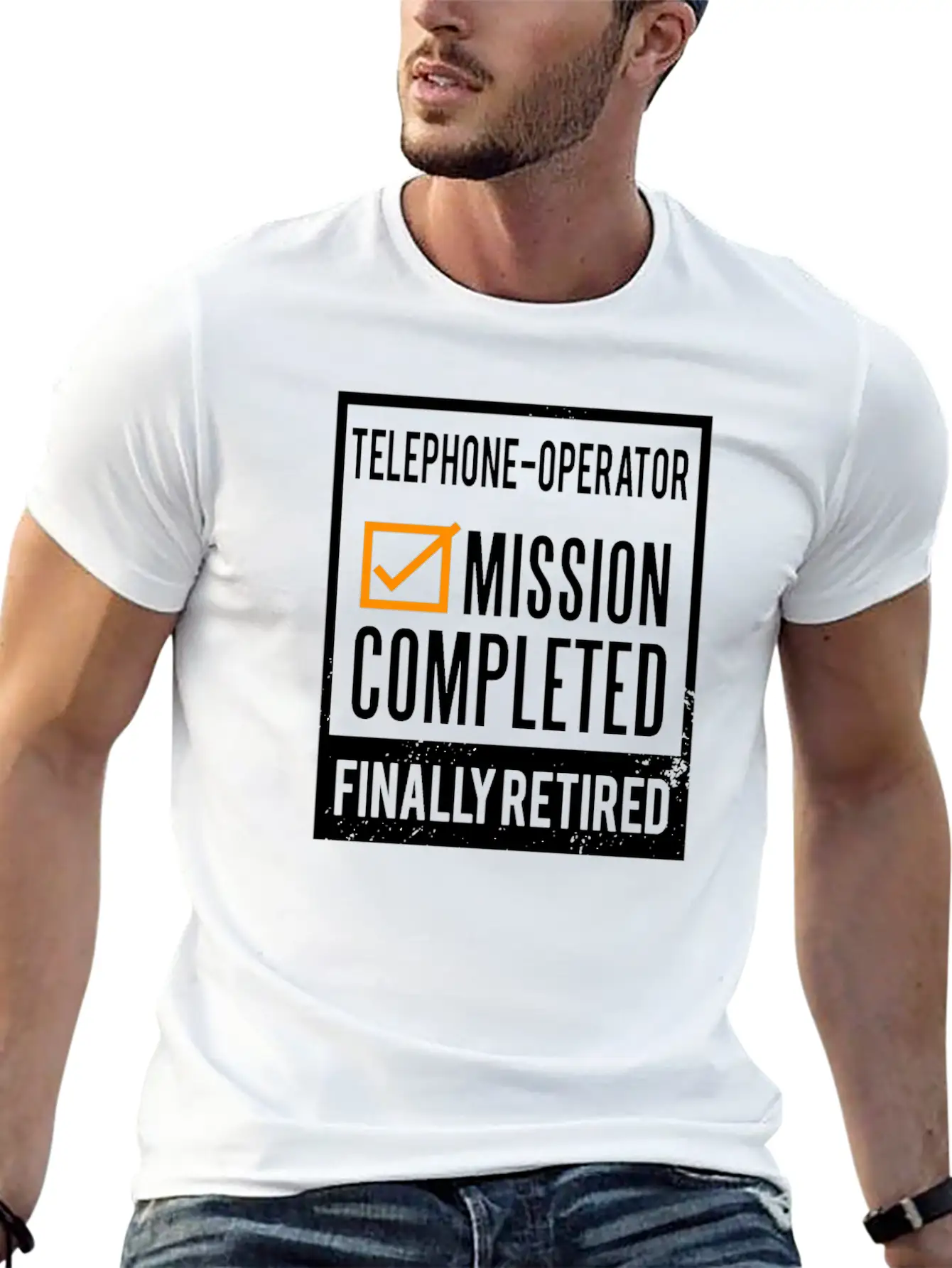 Retirement - Retired Telephone-Operator Stylish Everyday T-Shirt – Unisex Basic Cotton Tee