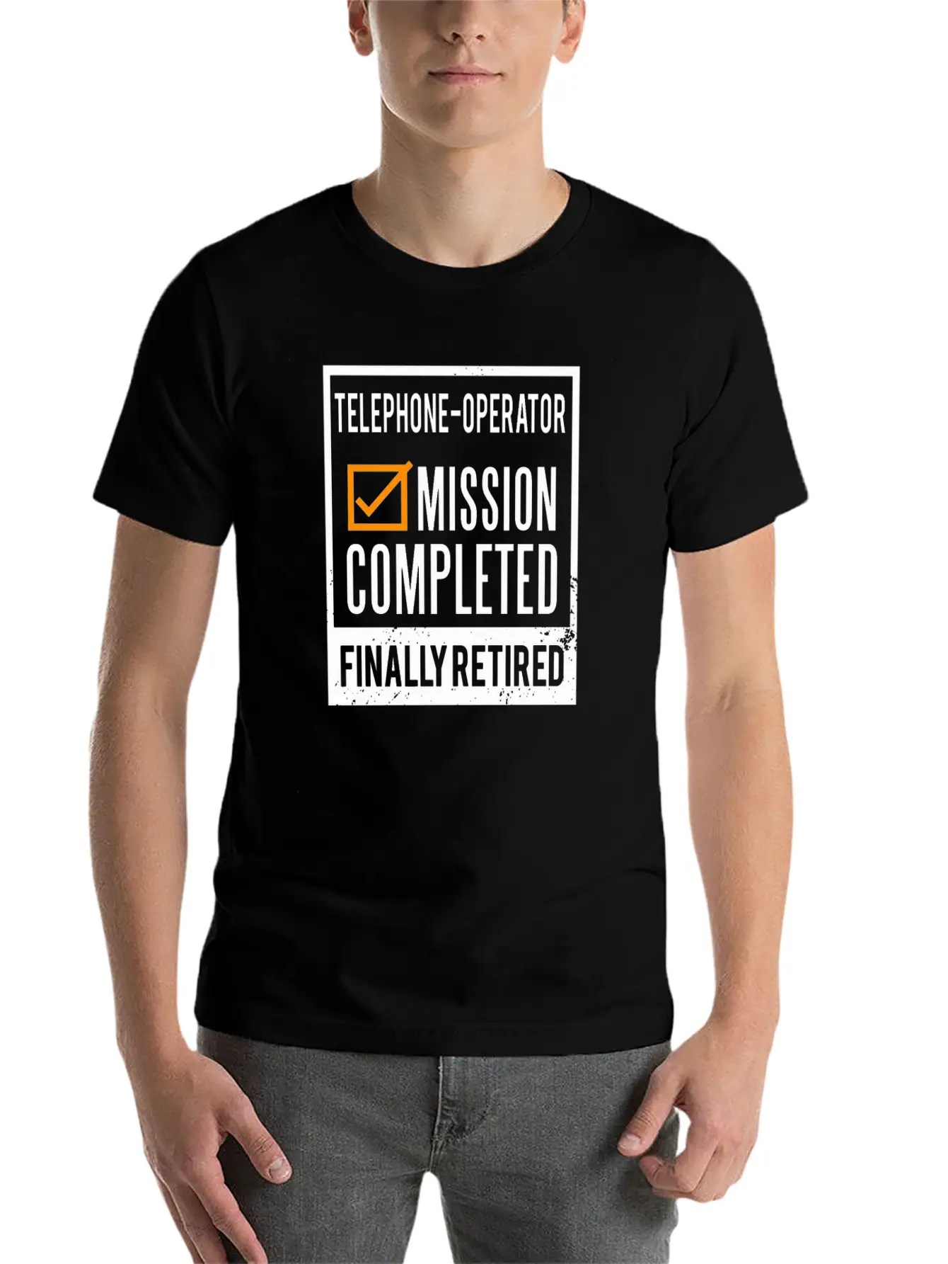 Retirement - Retired Telephone-Operator Stylish Everyday T-Shirt – Unisex Basic Cotton Tee