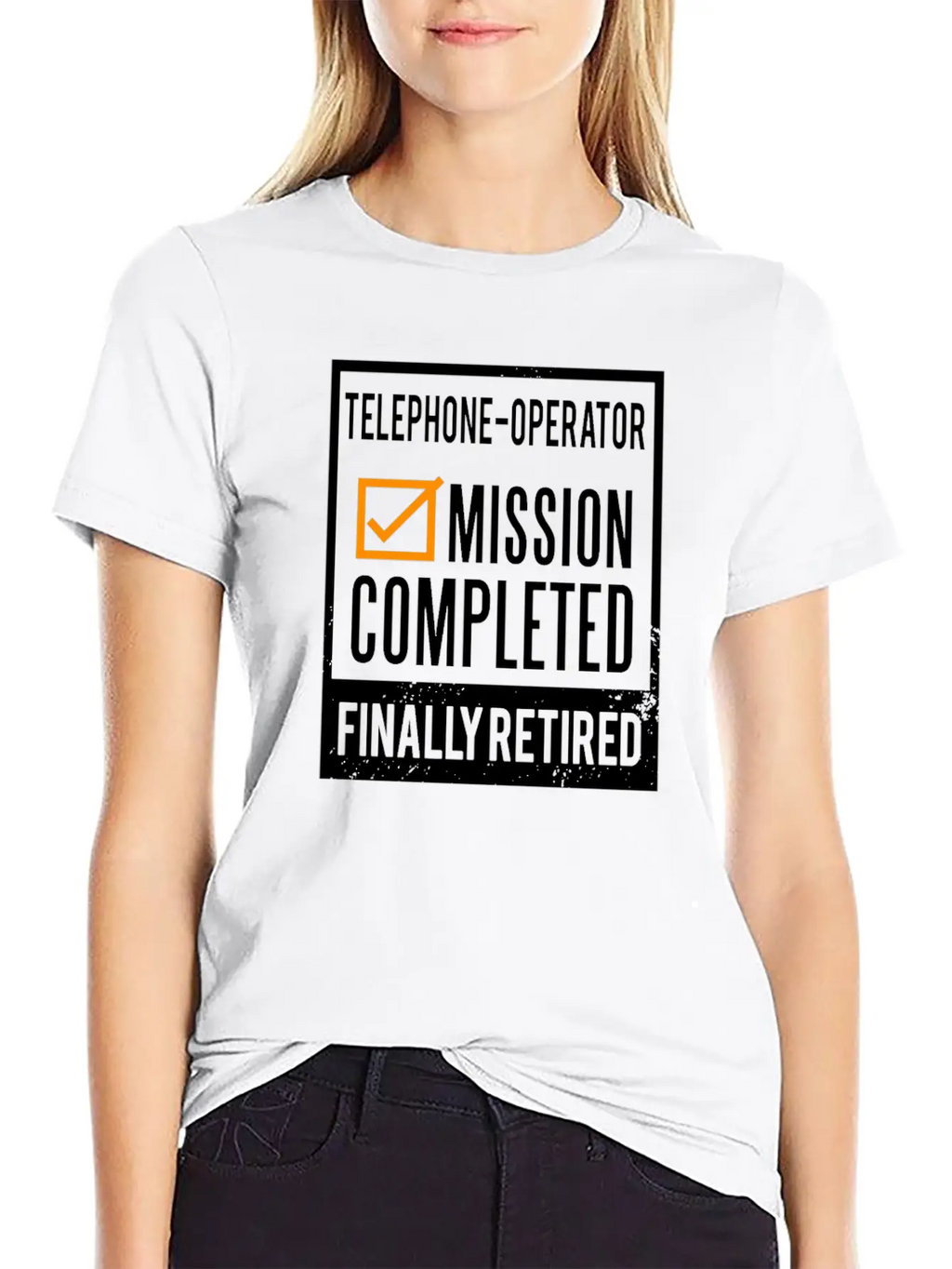 Retirement - Retired Telephone-Operator Stylish Everyday T-Shirt – Unisex Basic Cotton Tee
