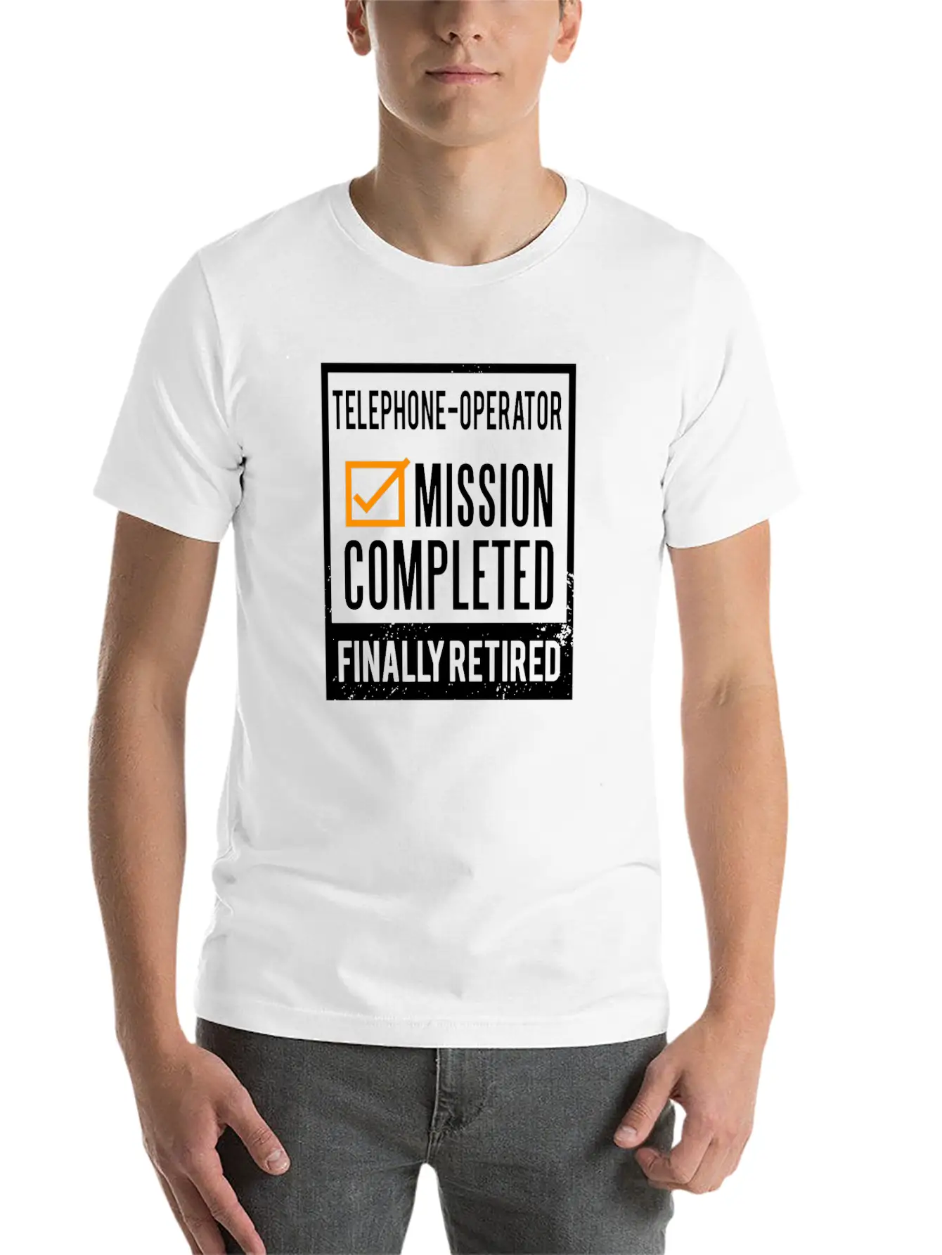 Retirement - Retired Telephone-Operator Stylish Everyday T-Shirt – Unisex Basic Cotton Tee
