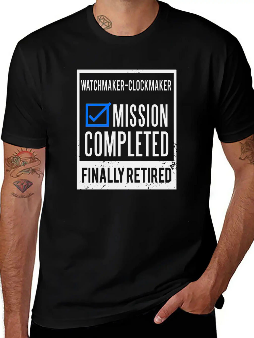Retirement - Retired Watchmaker-Clockmaker Timeless Short Sleeve Tee – Comfy And Minimalist Design
