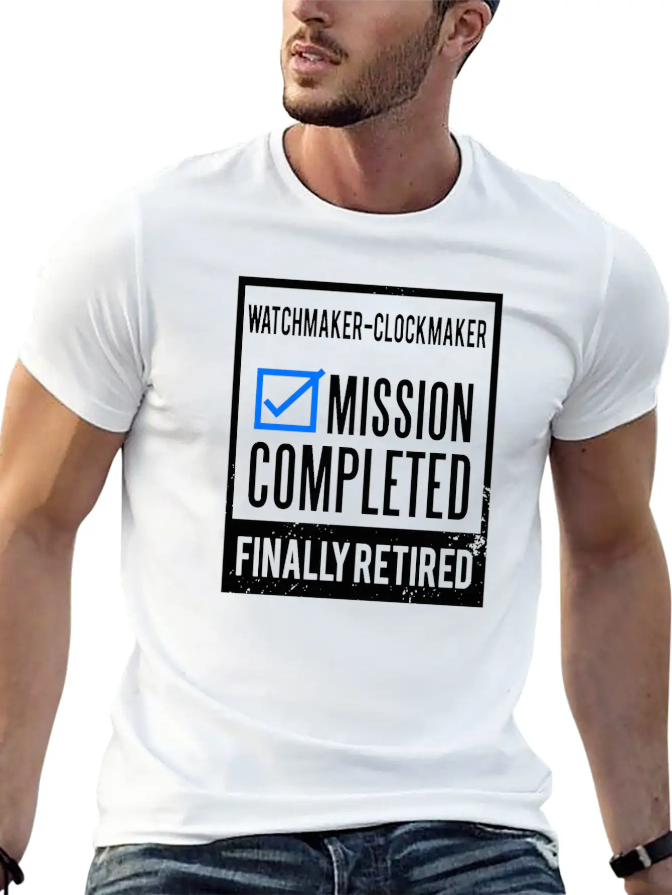 Retirement - Retired Watchmaker-Clockmaker Timeless Short Sleeve Tee – Comfy And Minimalist Design