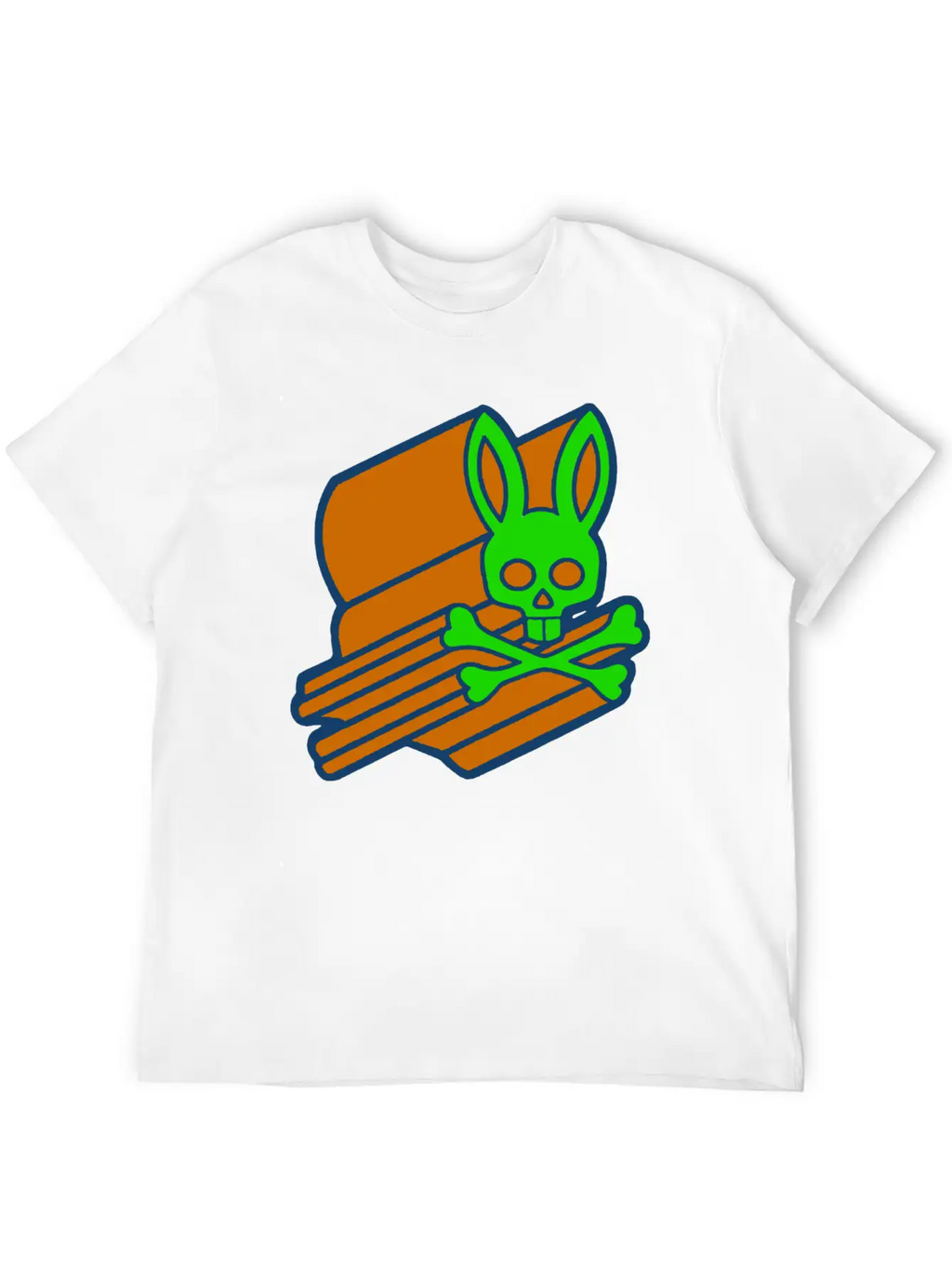 Retro 3D Psycho Bunny Basic Graphic T-Shirt – Daily Comfort In Soft Cotton