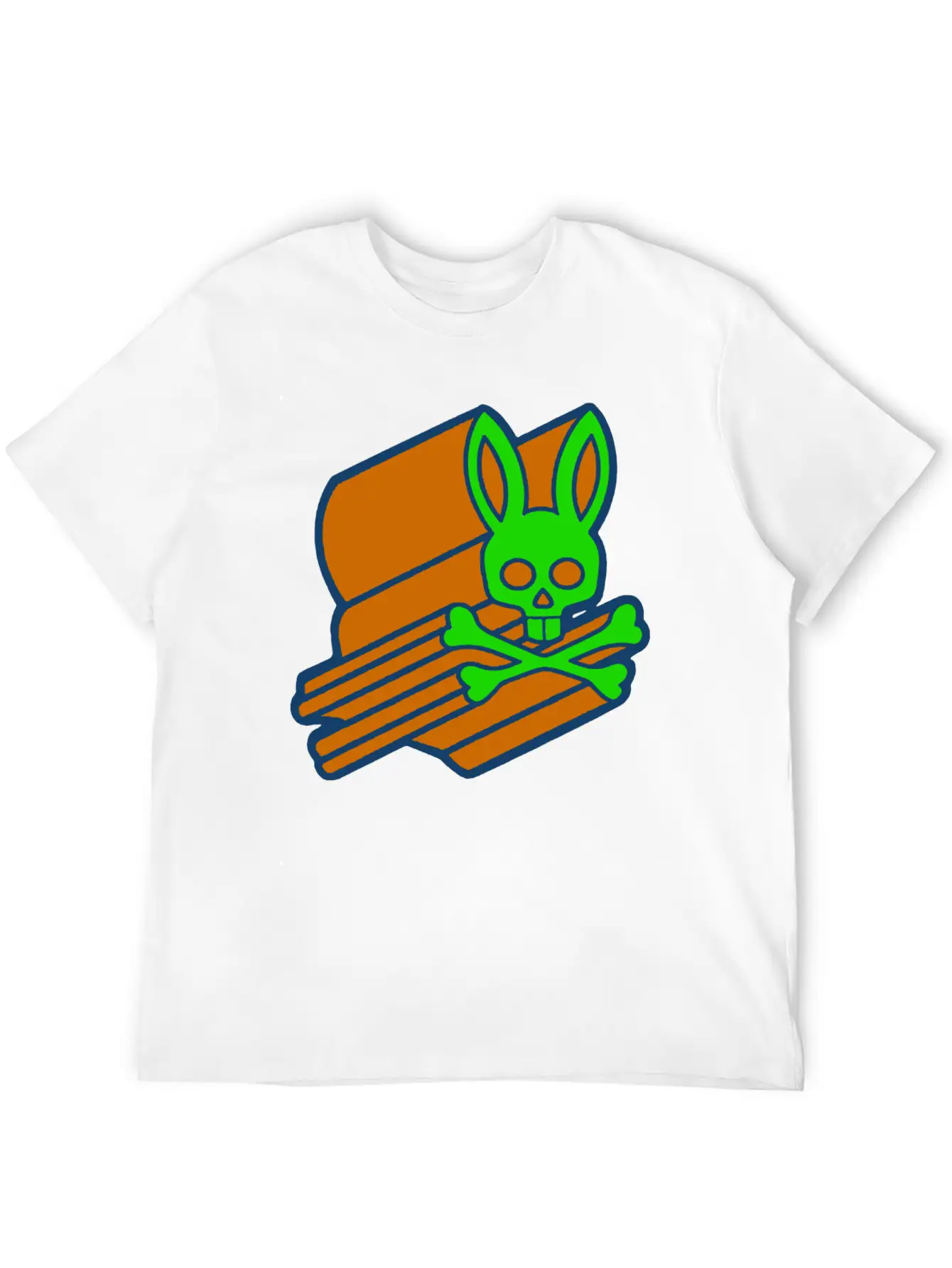 Retro 3D Psycho Bunny Basic Graphic T-Shirt – Daily Comfort In Soft Cotton