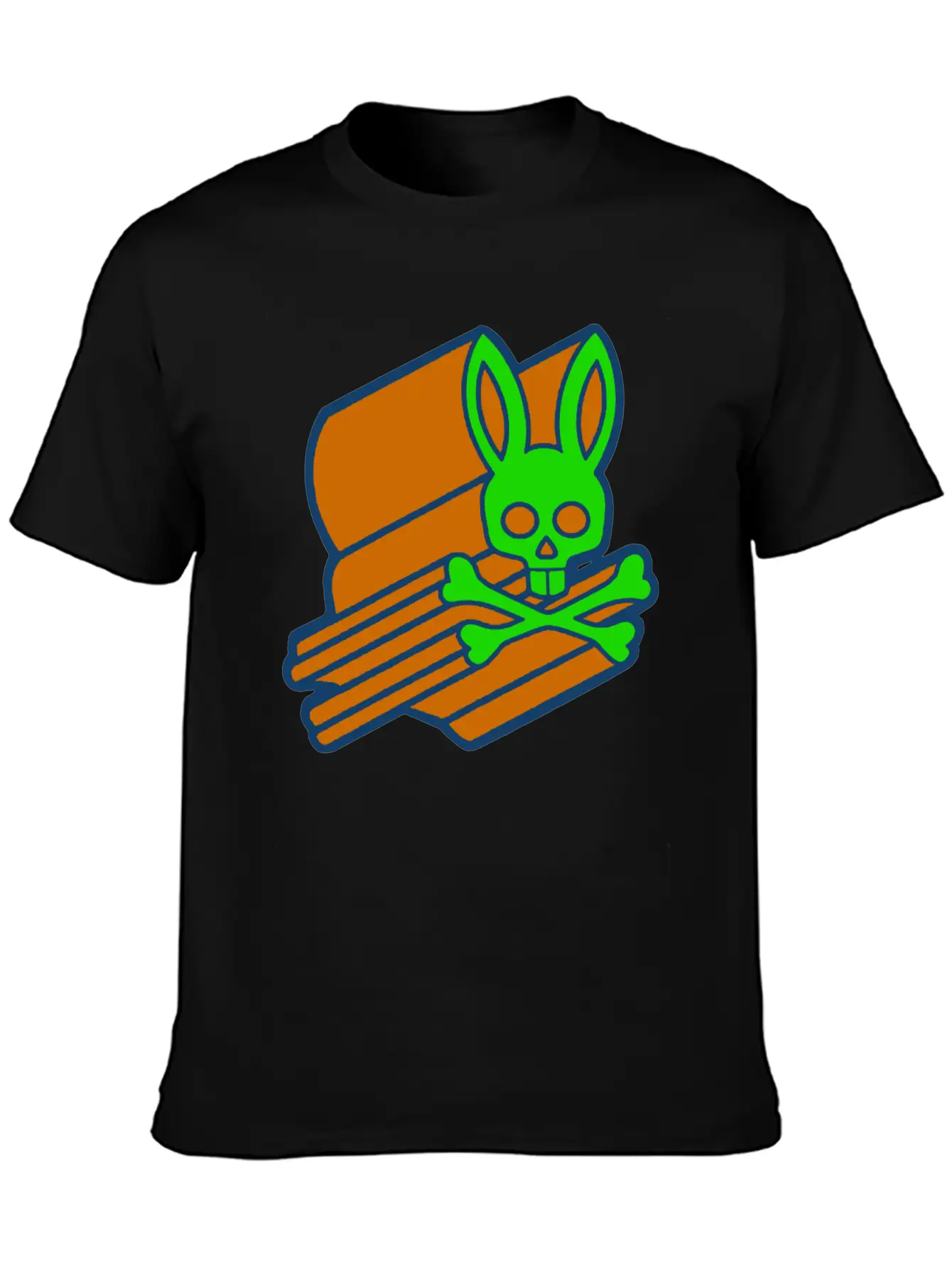 Retro 3D Psycho Bunny Basic Graphic T-Shirt – Daily Comfort In Soft Cotton