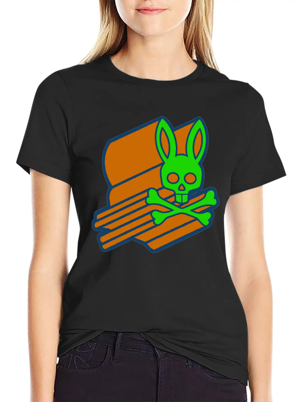 Retro 3D Psycho Bunny Basic Graphic T-Shirt – Daily Comfort In Soft Cotton