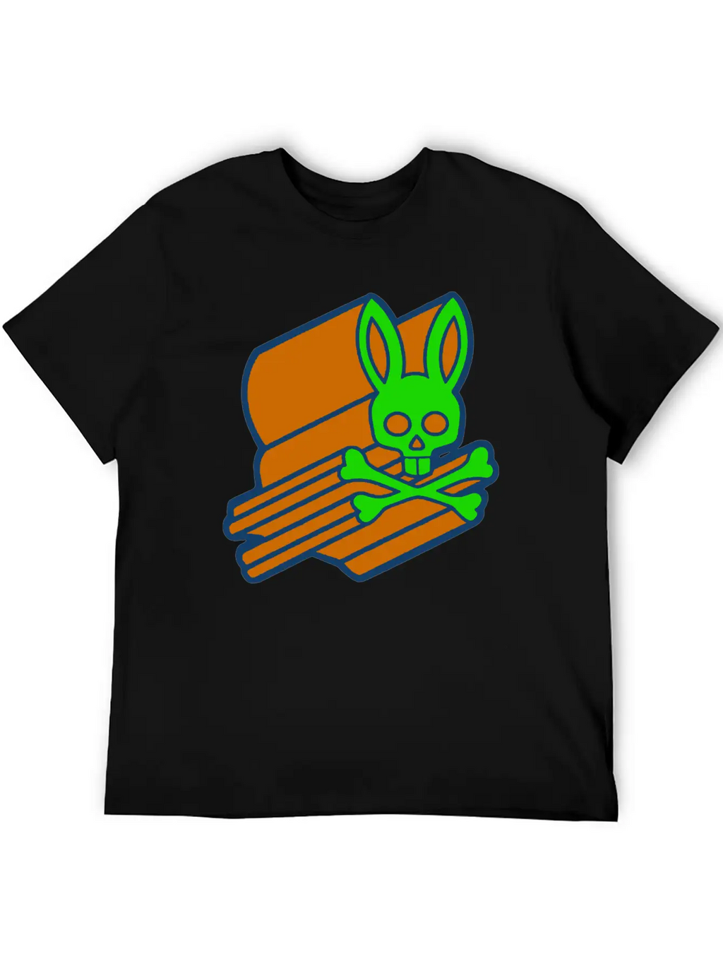 Retro 3D Psycho Bunny Basic Graphic T-Shirt – Daily Comfort In Soft Cotton