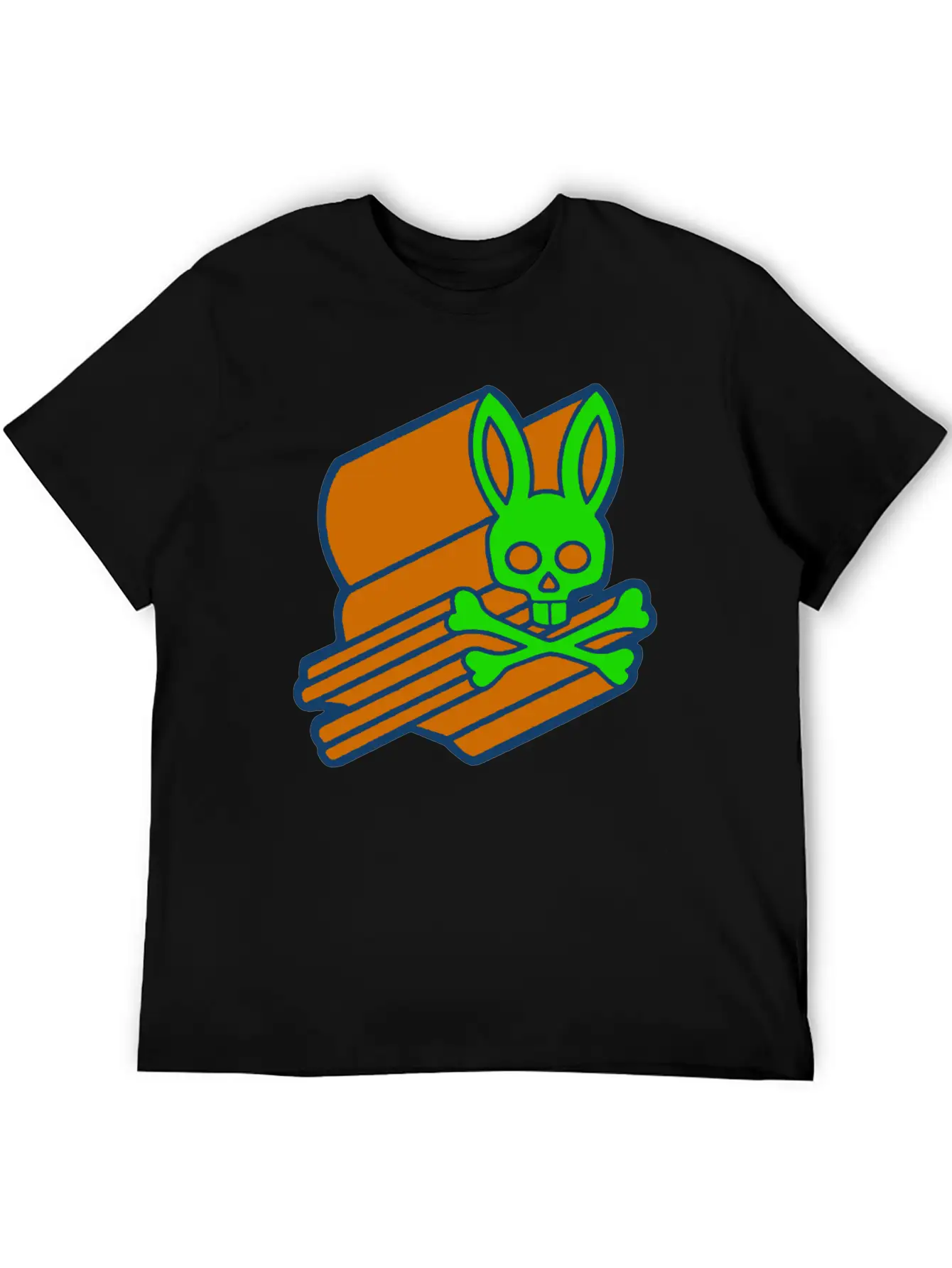 Retro 3D Psycho Bunny Basic Graphic T-Shirt – Daily Comfort In Soft Cotton