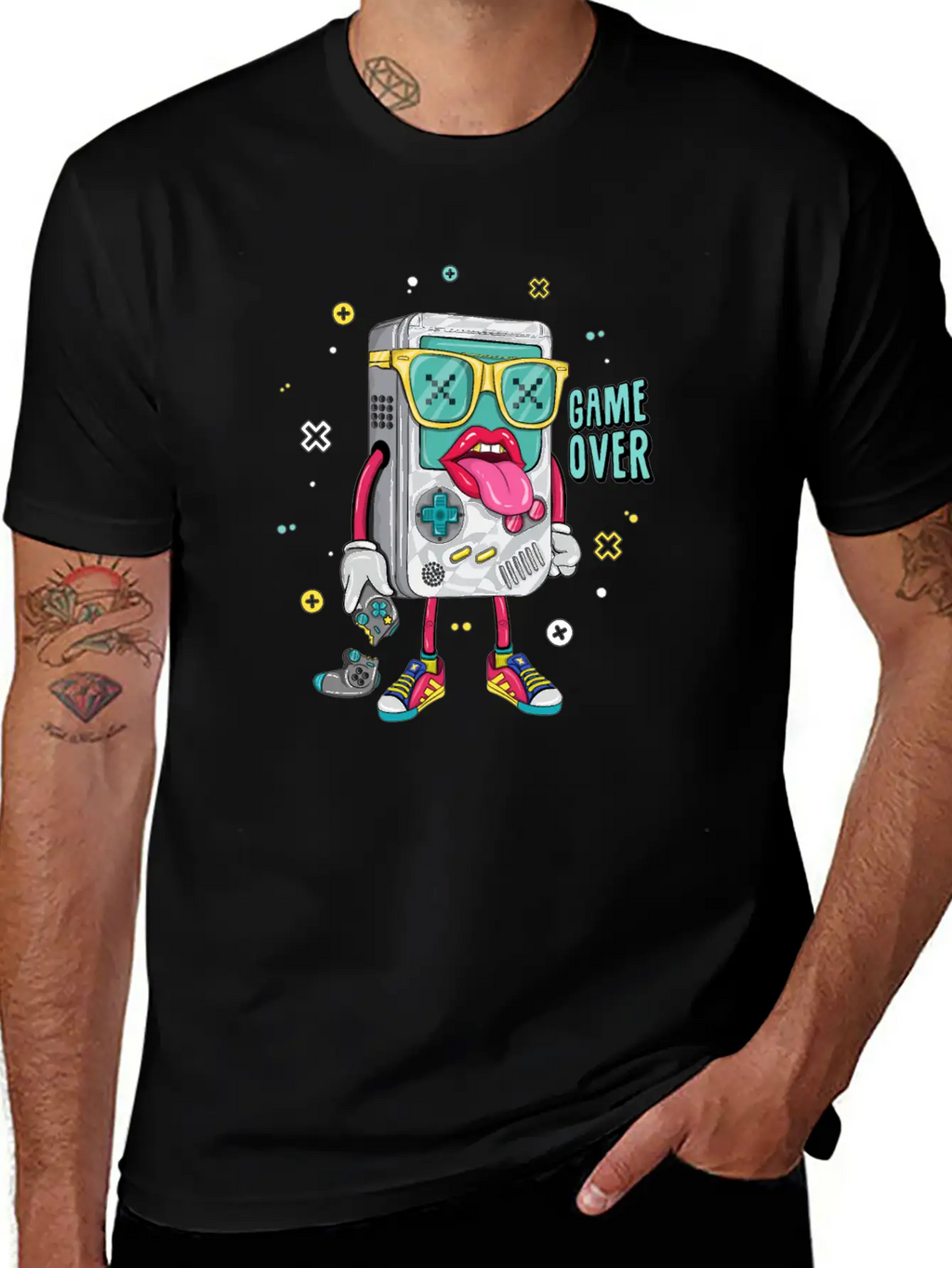 Retro Arcade Emulator Game , Game Over Modern Fit Casual T-Shirt – Clean And Versatile Design