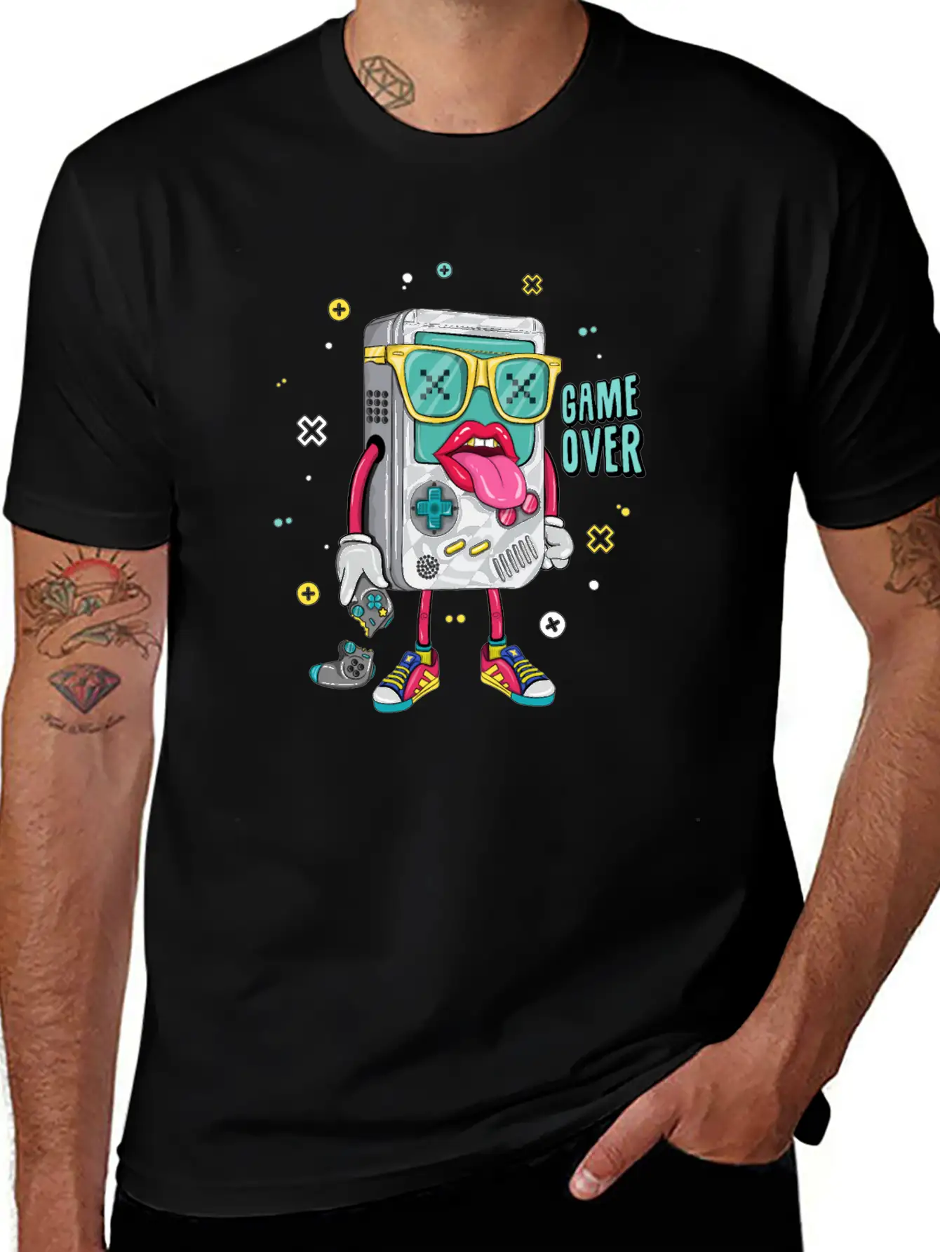 Retro Arcade Emulator Game , Game Over Modern Fit Casual T-Shirt – Clean And Versatile Design