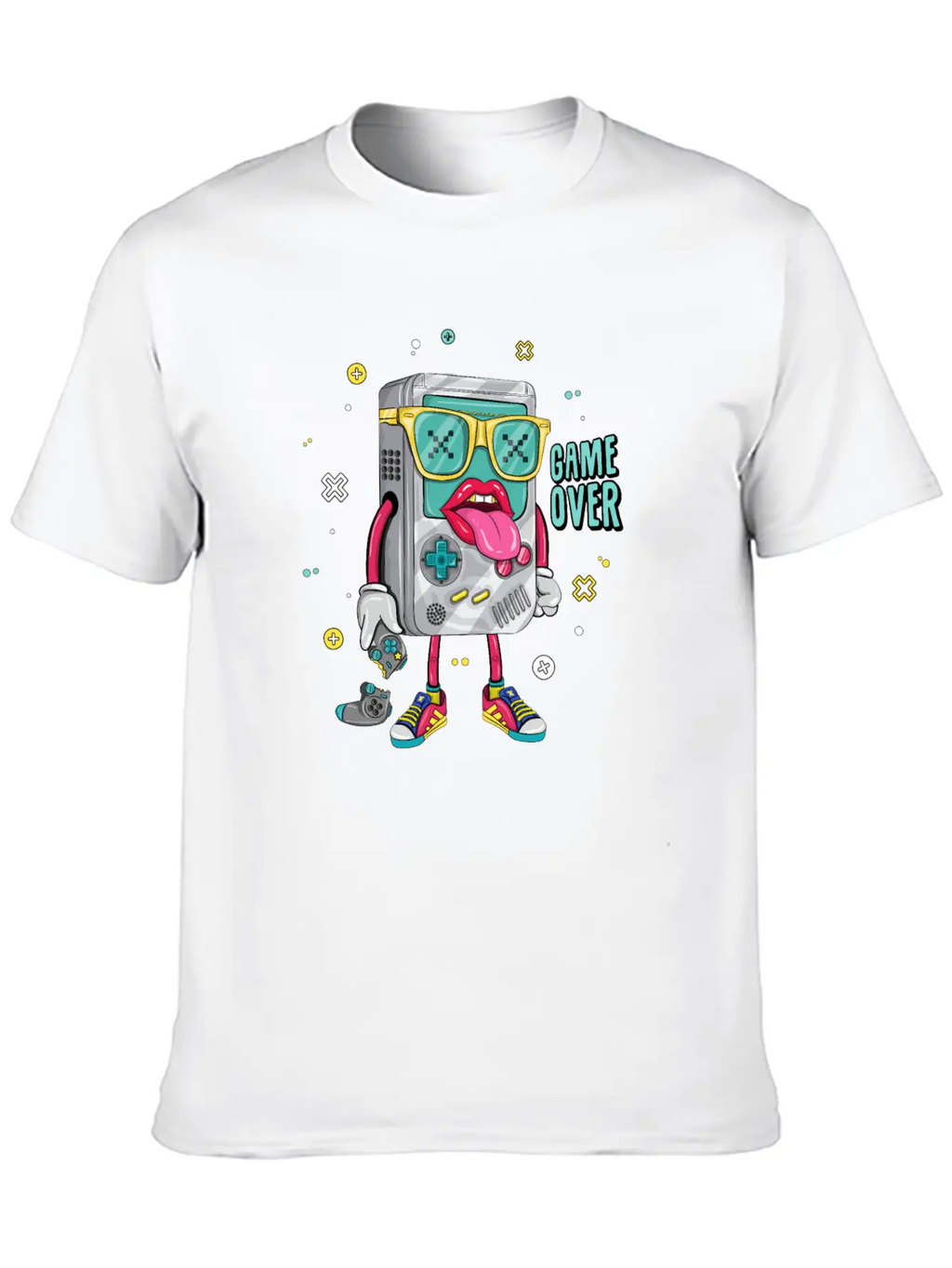 Retro Arcade Emulator Game , Game Over Modern Fit Casual T-Shirt – Clean And Versatile Design