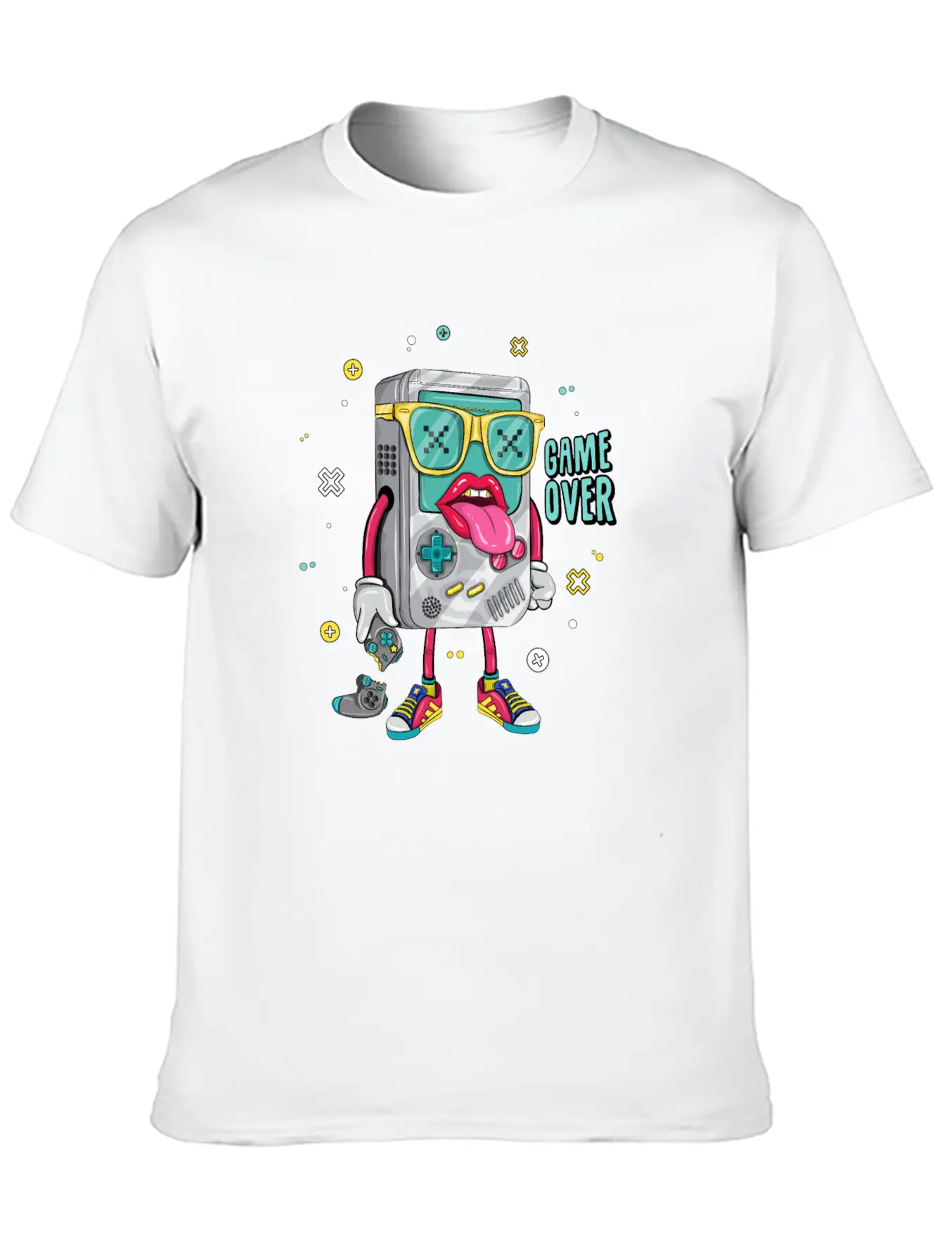 Retro Arcade Emulator Game , Game Over Modern Fit Casual T-Shirt – Clean And Versatile Design
