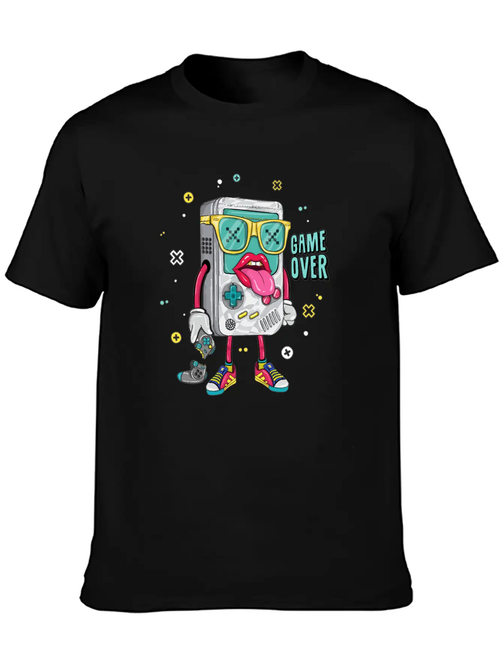 Retro Arcade Emulator Game , Game Over Modern Fit Casual T-Shirt – Clean And Versatile Design