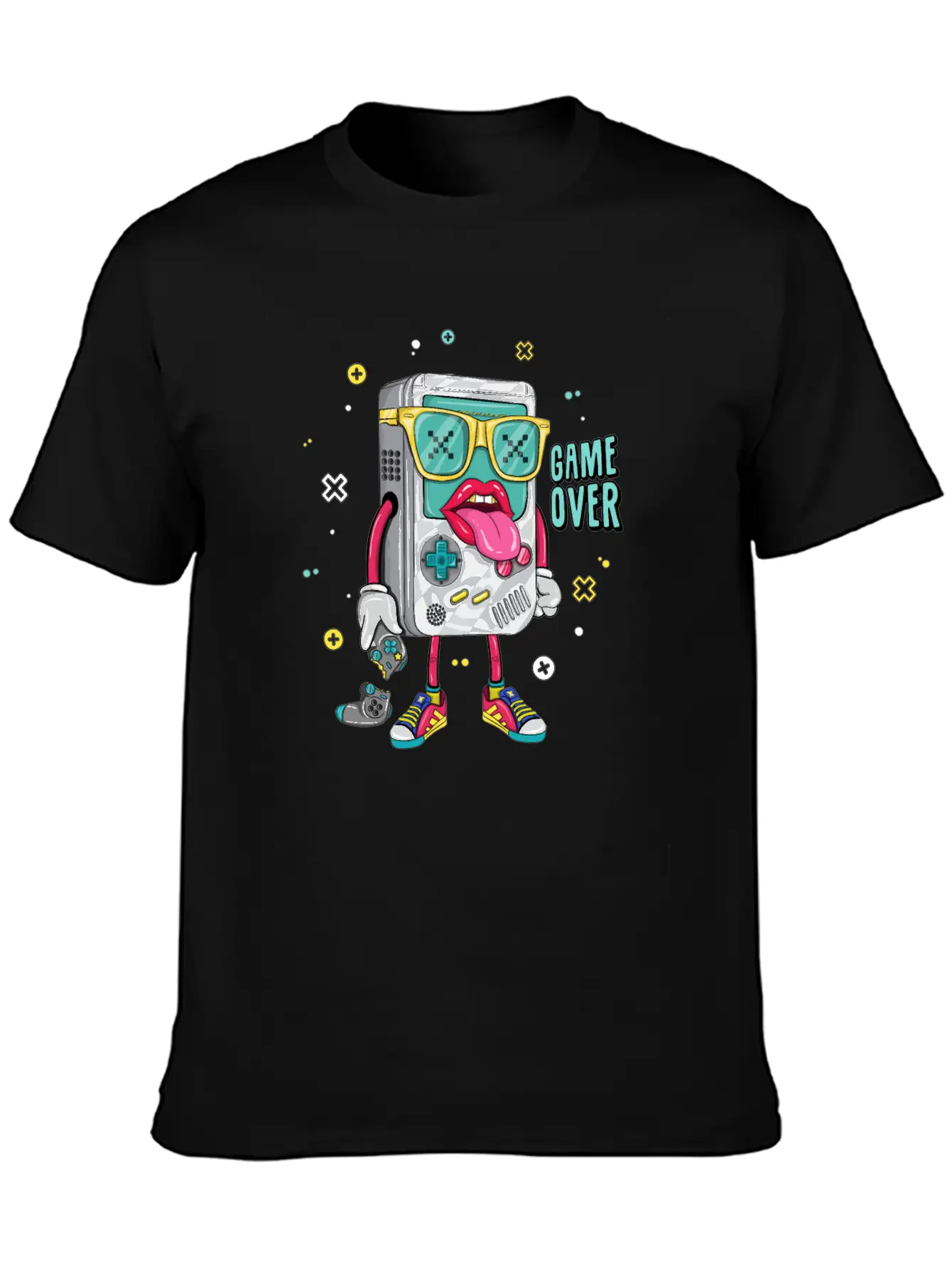 Retro Arcade Emulator Game , Game Over Modern Fit Casual T-Shirt – Clean And Versatile Design