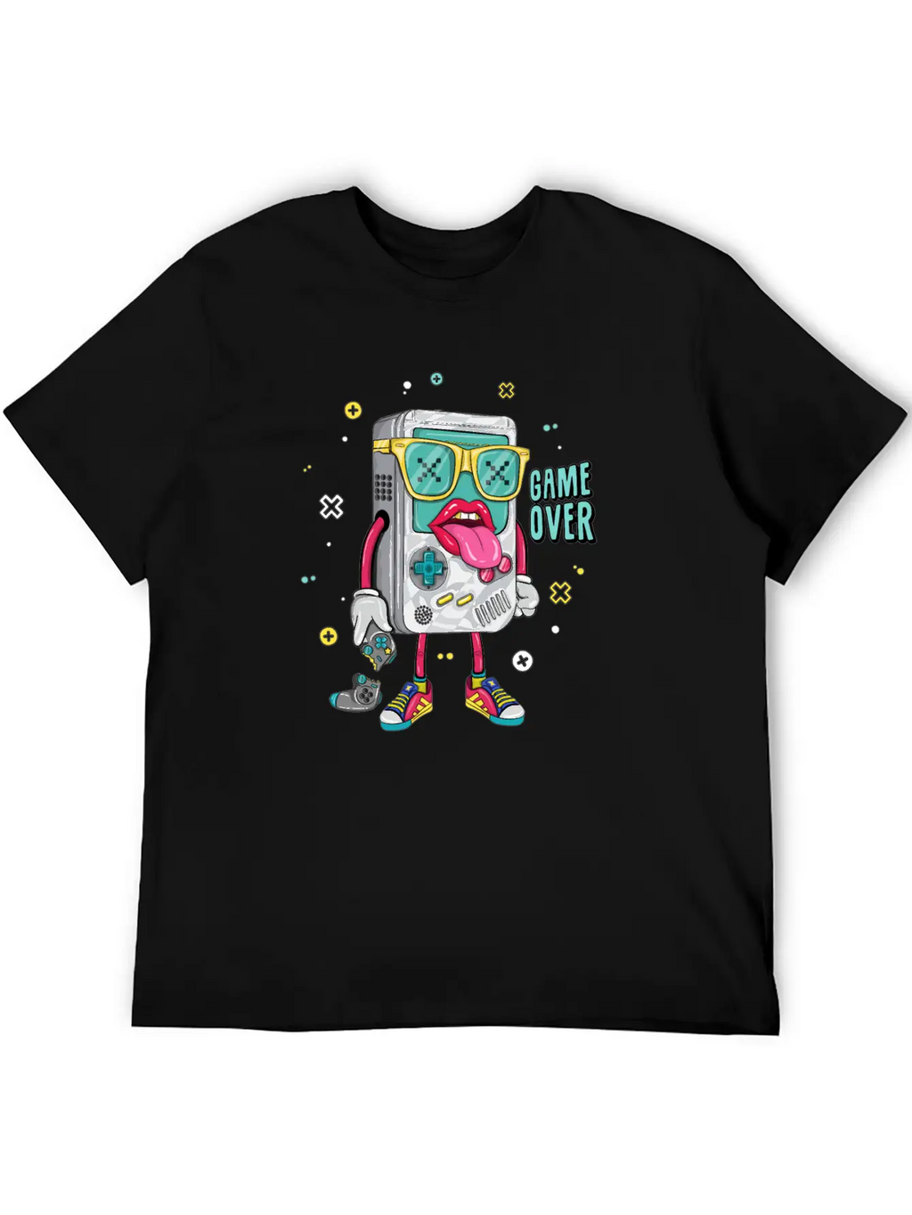 Retro Arcade Emulator Game , Game Over Modern Fit Casual T-Shirt – Clean And Versatile Design