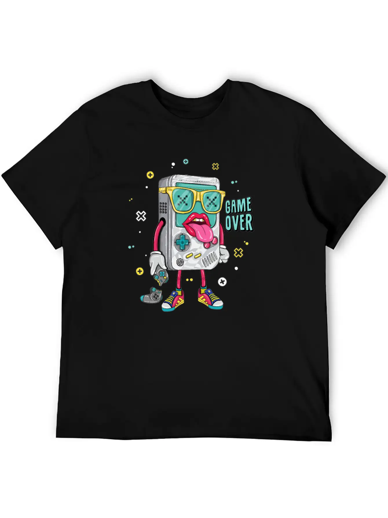 Retro Arcade Emulator Game , Game Over Modern Fit Casual T-Shirt – Clean And Versatile Design