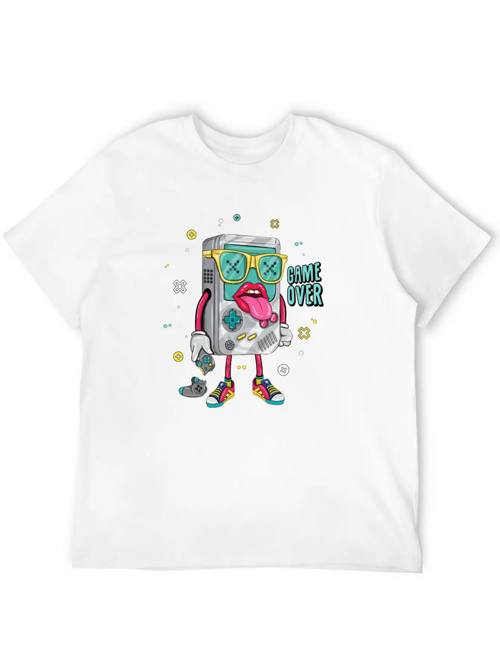 Retro Arcade Emulator Game , Game Over Modern Fit Casual T-Shirt – Clean And Versatile Design