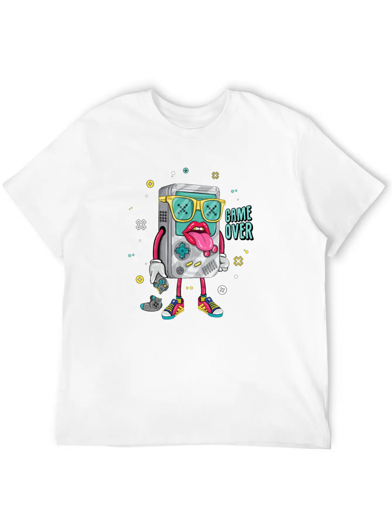Retro Arcade Emulator Game , Game Over Modern Fit Casual T-Shirt – Clean And Versatile Design