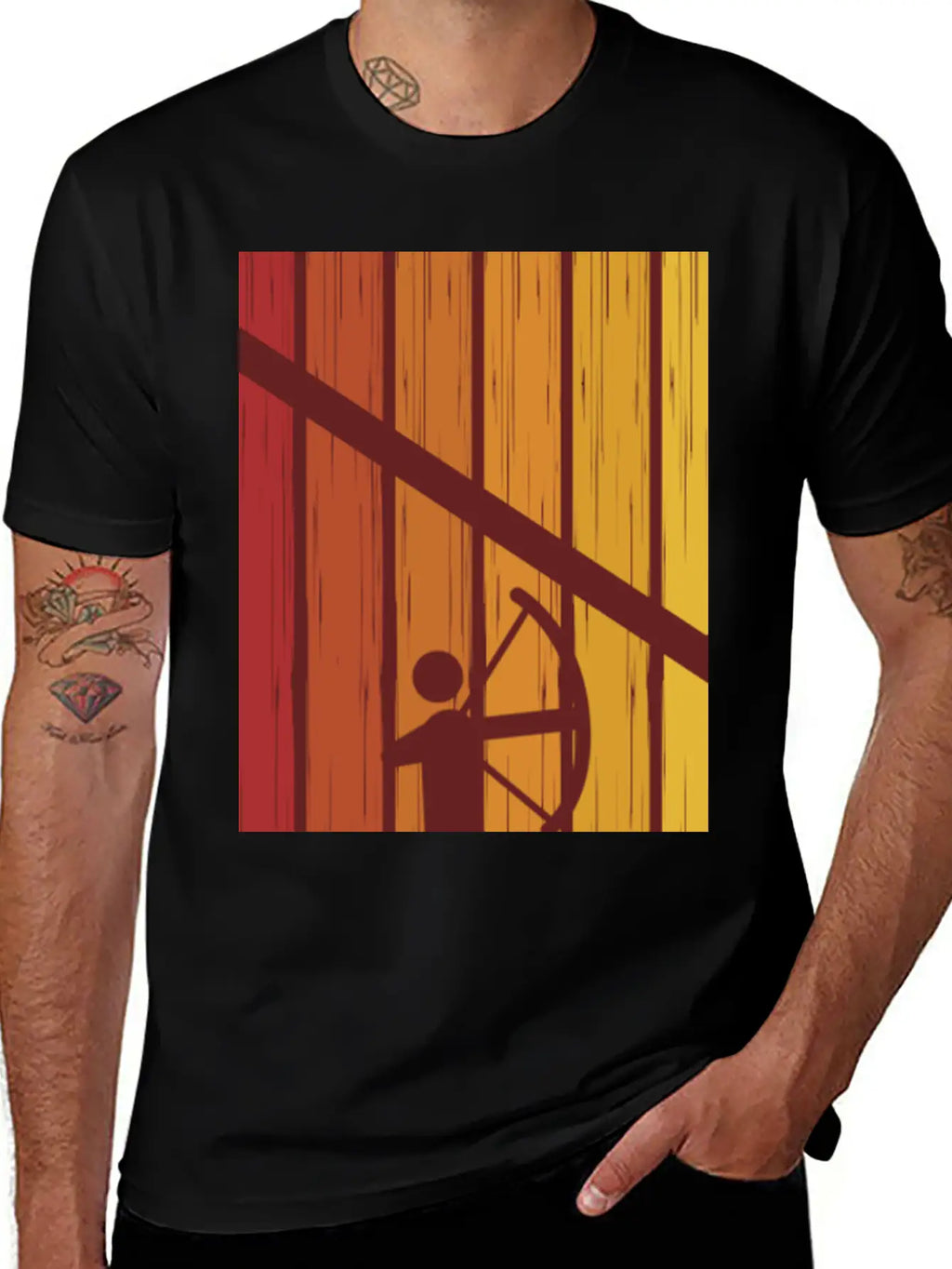 Retro Archery Vintage Archer Bowman Relaxed Everyday Tee – Lightweight And Durable Cotton