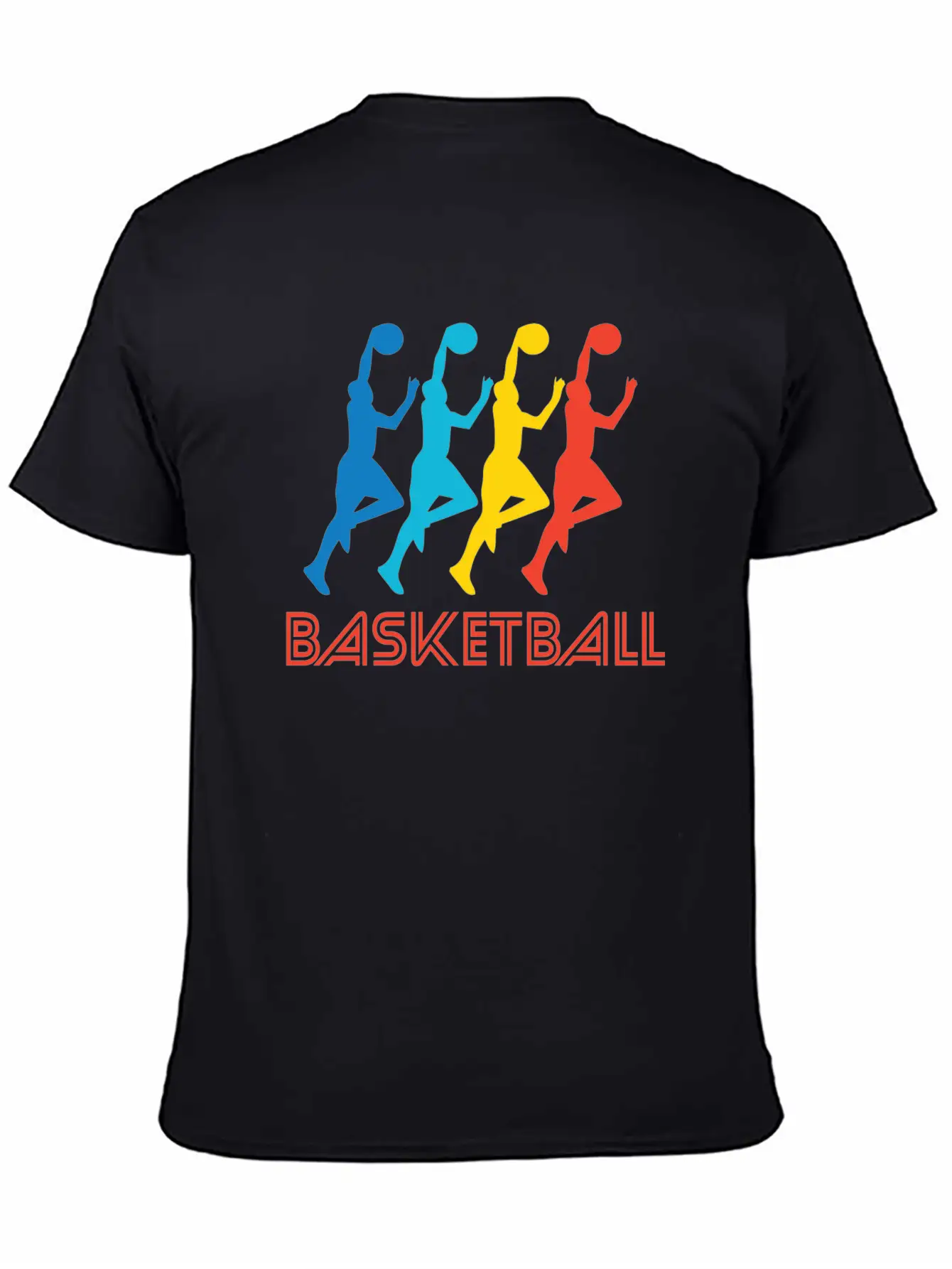 Retro Basketball Pop Art Breathable Soft Cotton T-Shirt – Timeless Casual Look