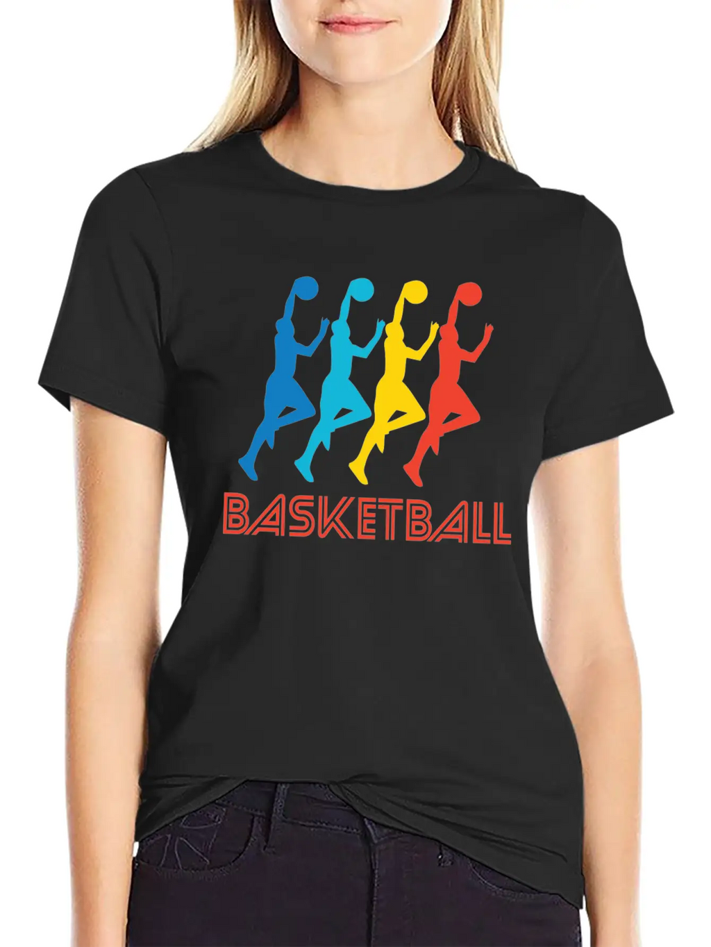 Retro Basketball Pop Art Breathable Soft Cotton T-Shirt – Timeless Casual Look
