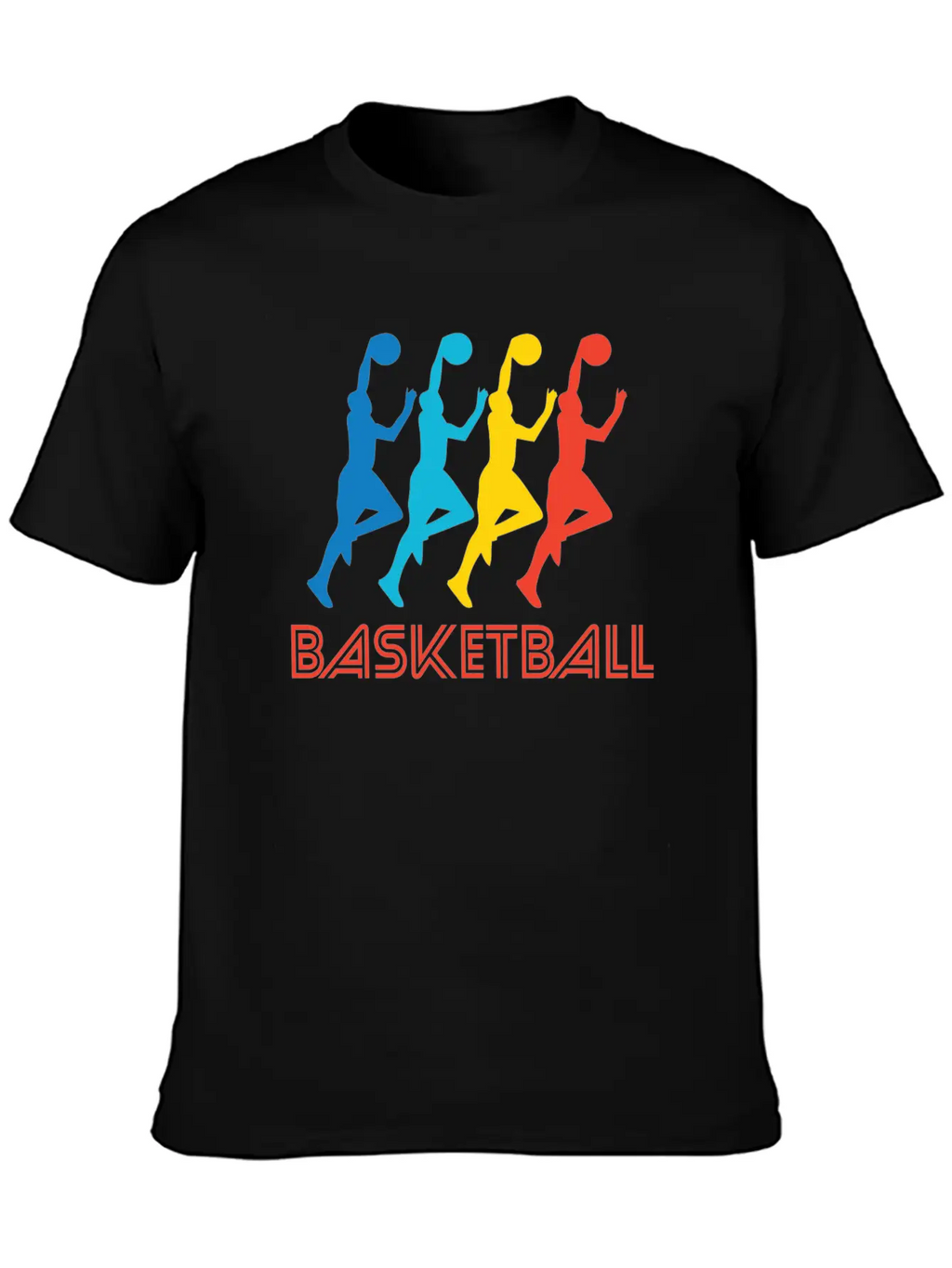 Retro Basketball Pop Art Breathable Soft Cotton T-Shirt – Timeless Casual Look