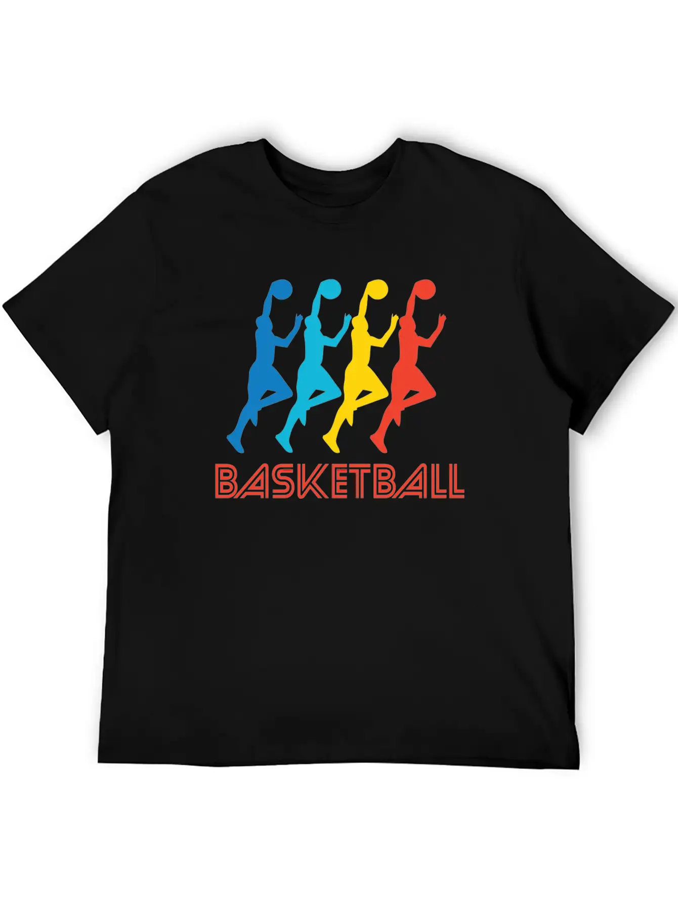Retro Basketball Pop Art Breathable Soft Cotton T-Shirt – Timeless Casual Look