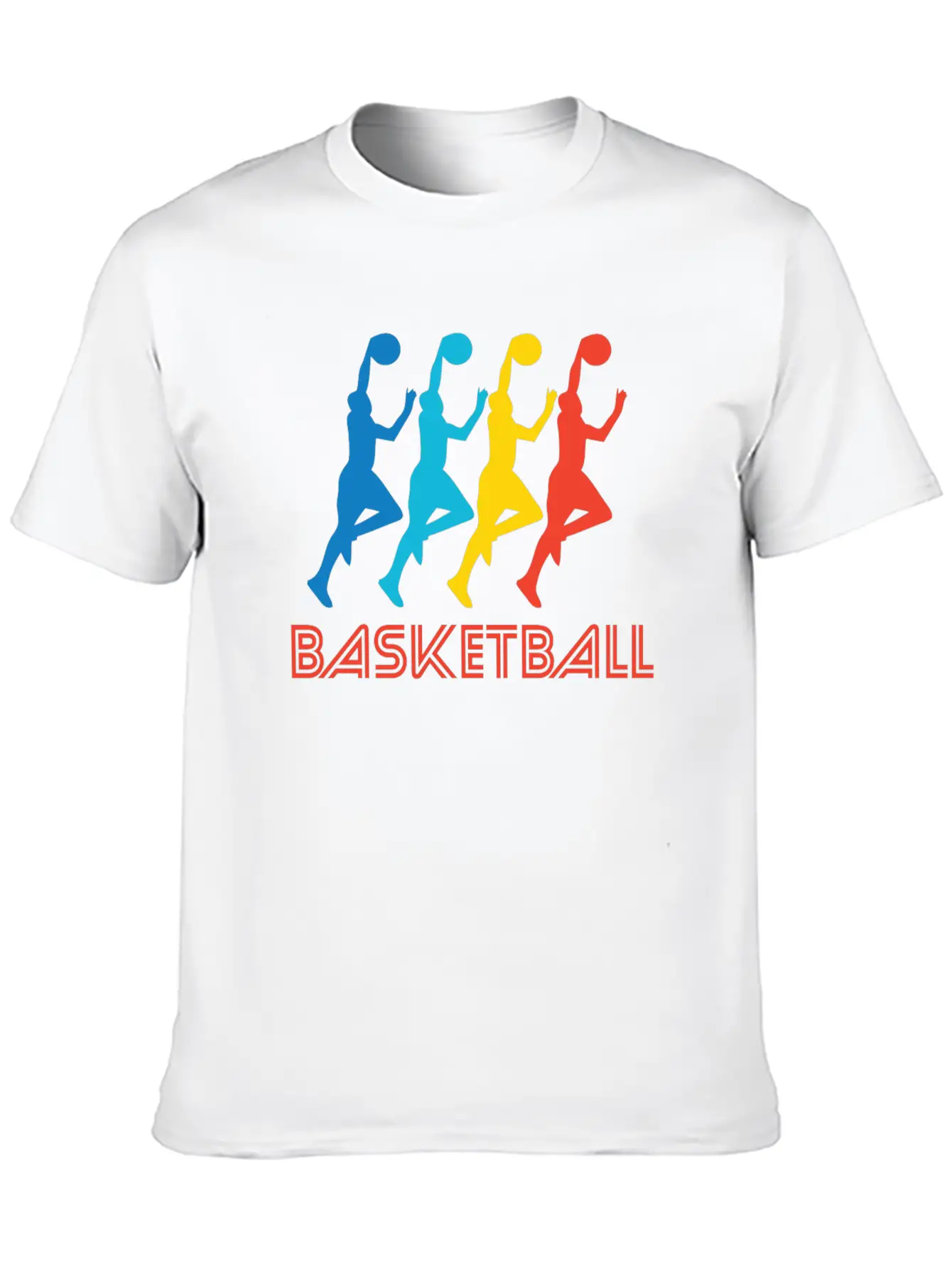 Retro Basketball Pop Art Breathable Soft Cotton T-Shirt – Timeless Casual Look