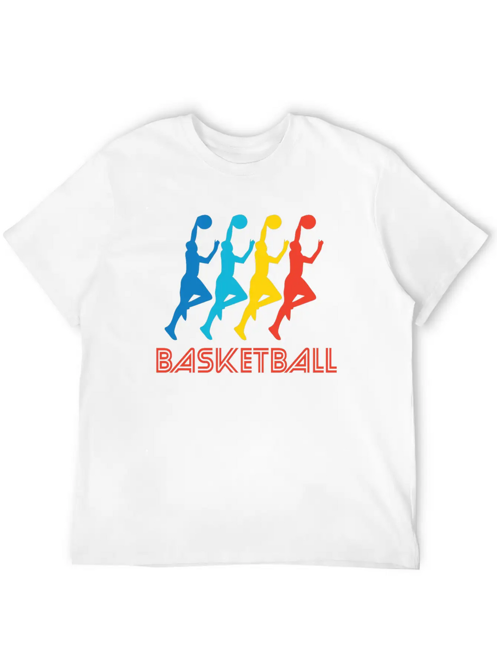 Retro Basketball Pop Art Breathable Soft Cotton T-Shirt – Timeless Casual Look