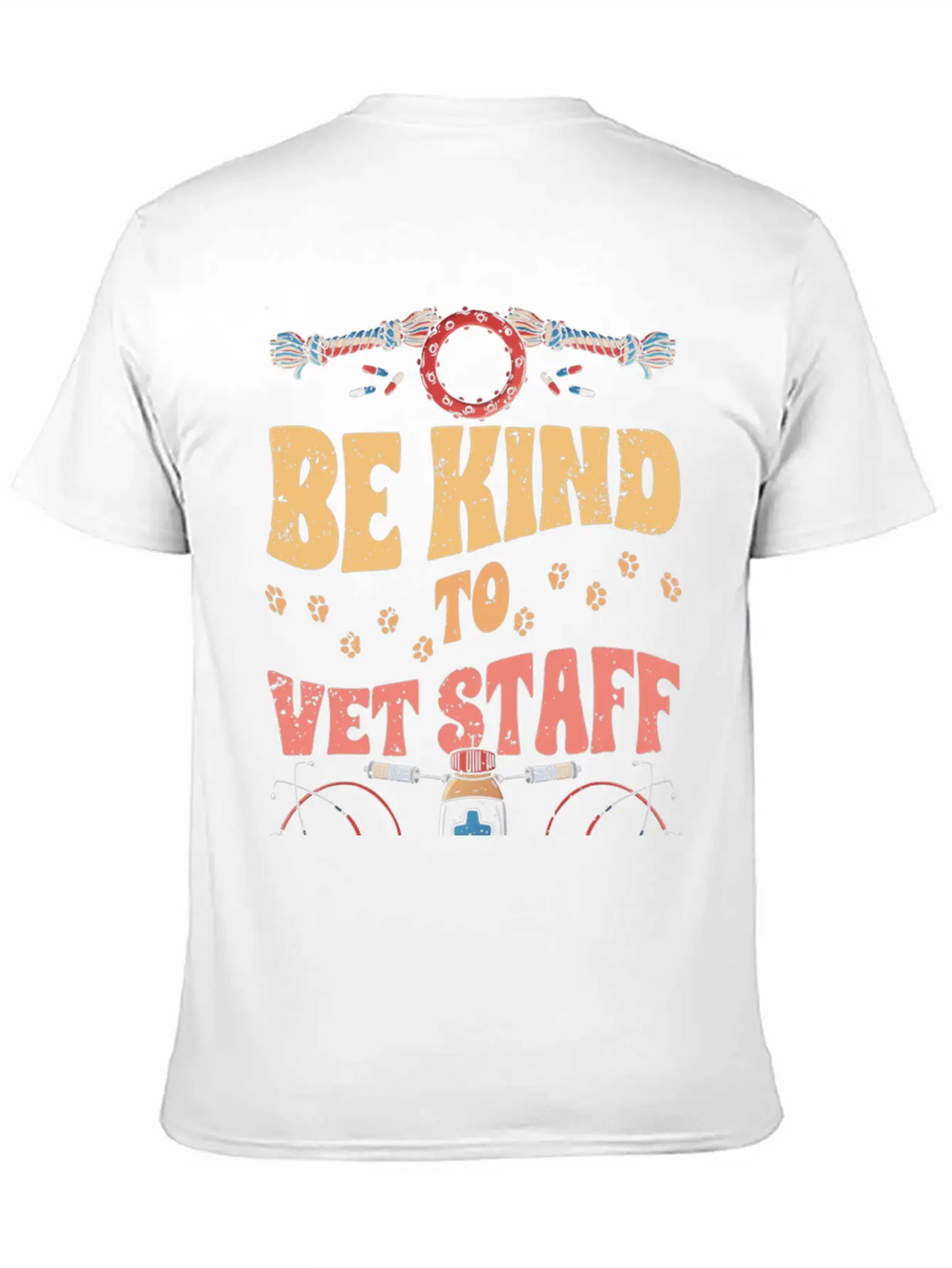Retro Be Kind To Vet Staff Veterinary Medicine Unisex Casual T-Shirt – Clean Design For Daily Comfort