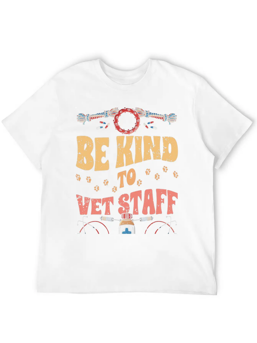 Retro Be Kind To Vet Staff Veterinary Medicine Unisex Casual T-Shirt – Clean Design For Daily Comfort