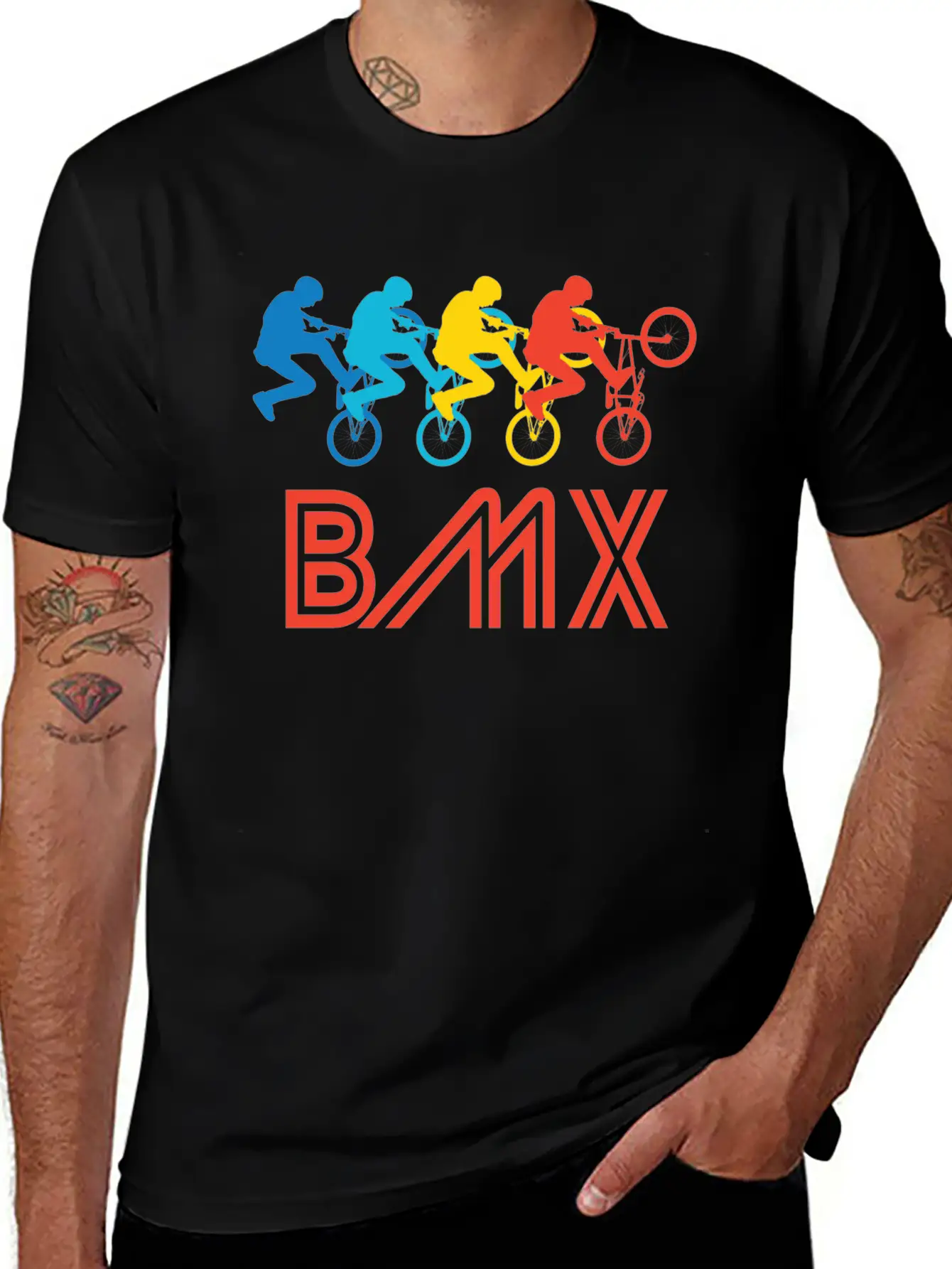 Retro BMX Pop Art Timeless Short Sleeve Tee – Comfy And Minimalist Design