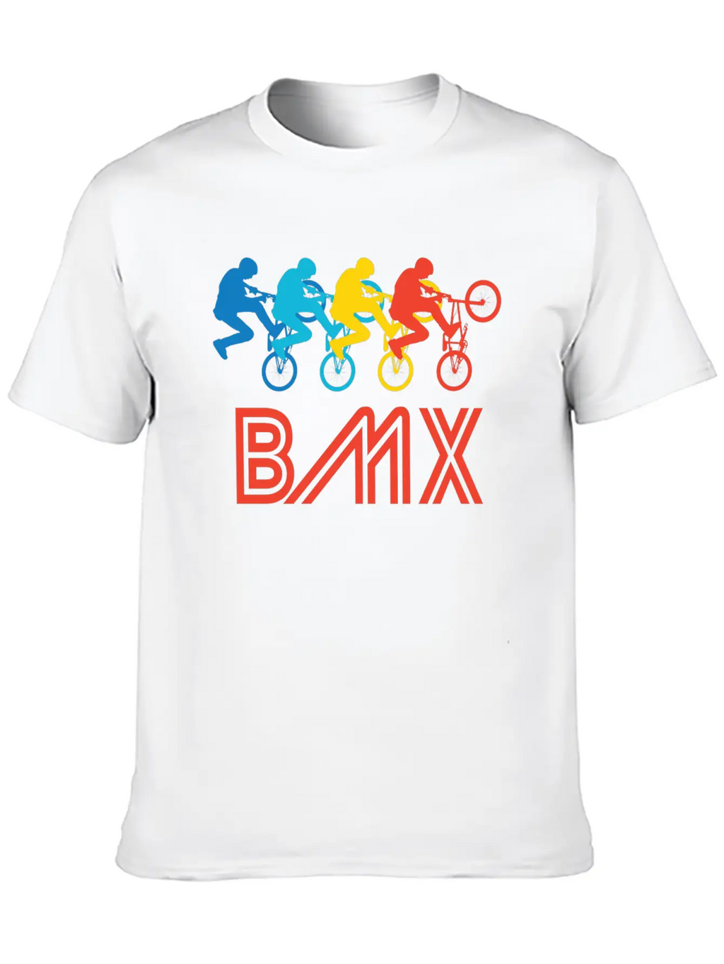 Retro BMX Pop Art Timeless Short Sleeve Tee – Comfy And Minimalist Design