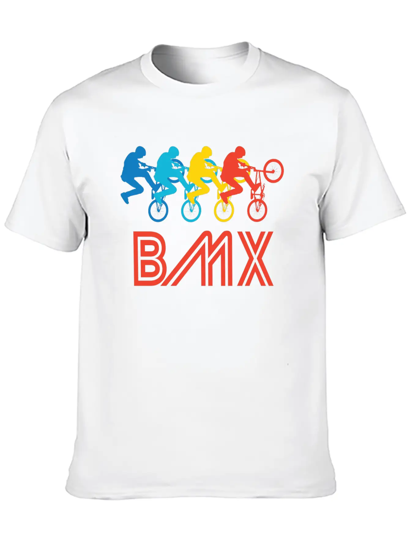 Retro BMX Pop Art Timeless Short Sleeve Tee – Comfy And Minimalist Design