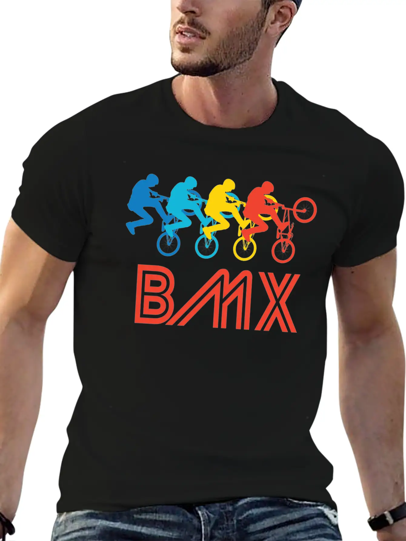 Retro BMX Pop Art Timeless Short Sleeve Tee – Comfy And Minimalist Design