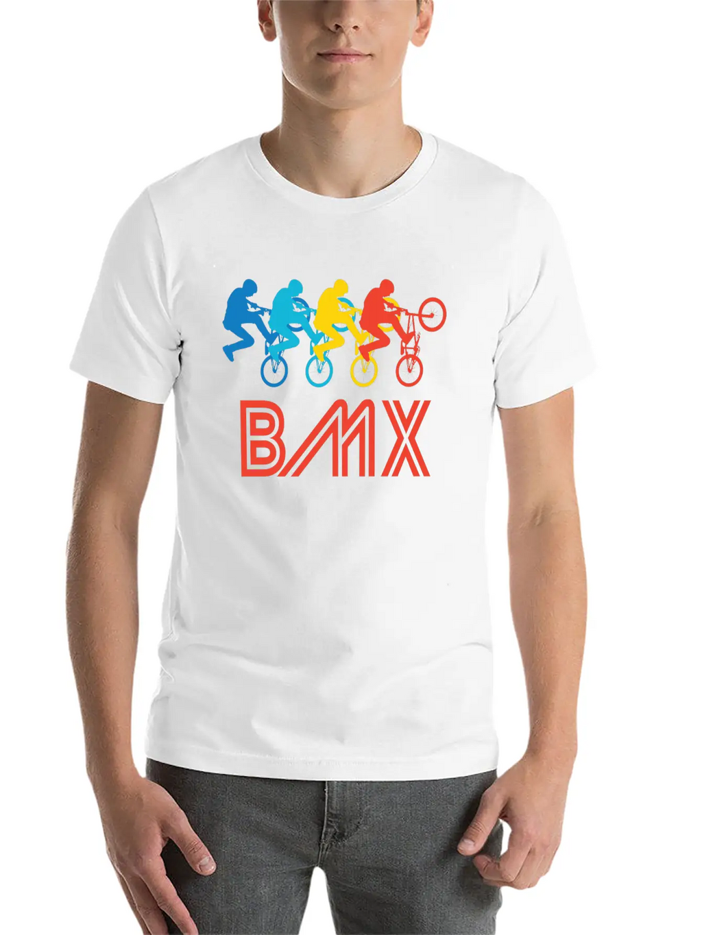 Retro BMX Pop Art Timeless Short Sleeve Tee – Comfy And Minimalist Design