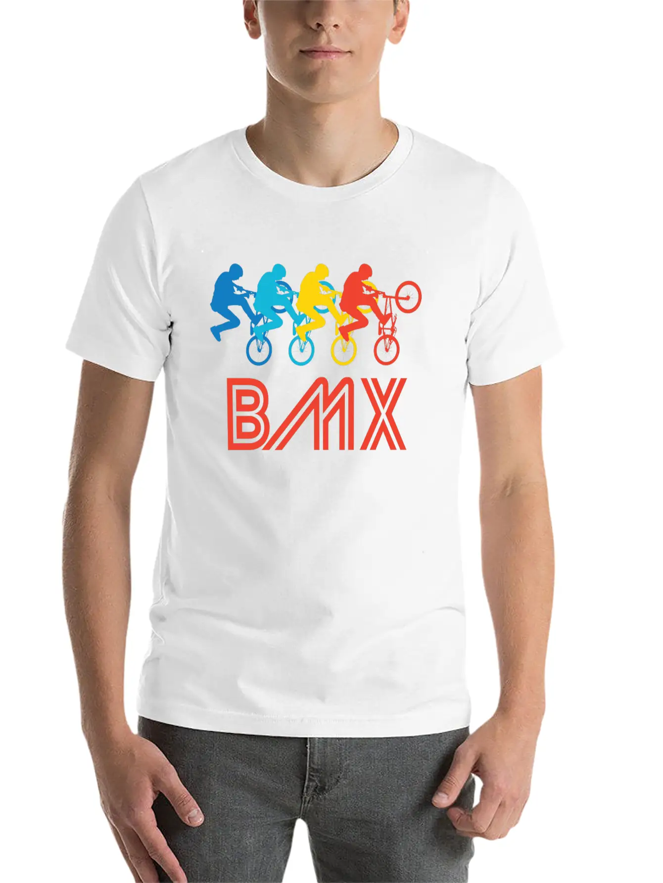 Retro BMX Pop Art Timeless Short Sleeve Tee – Comfy And Minimalist Design