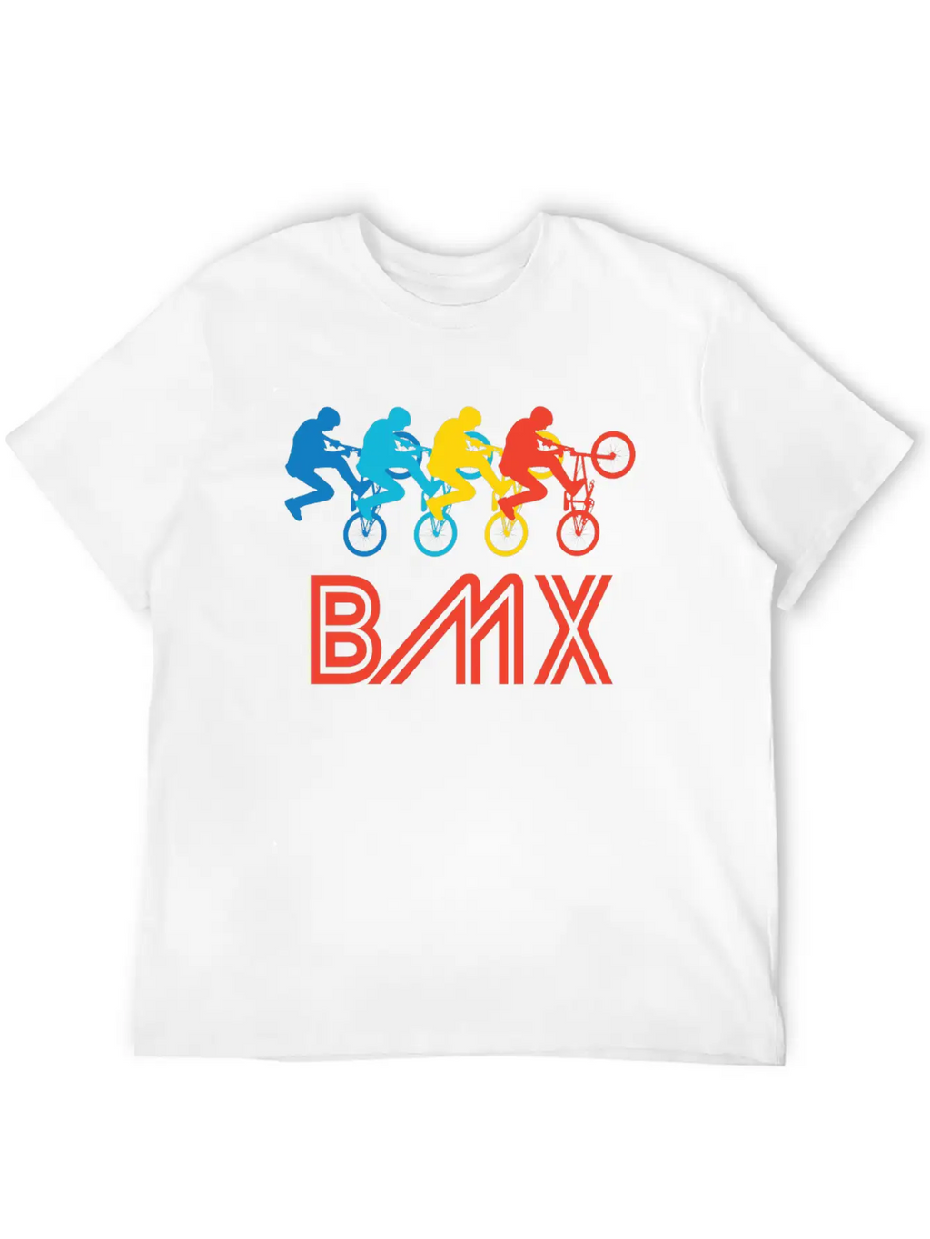 Retro BMX Pop Art Timeless Short Sleeve Tee – Comfy And Minimalist Design