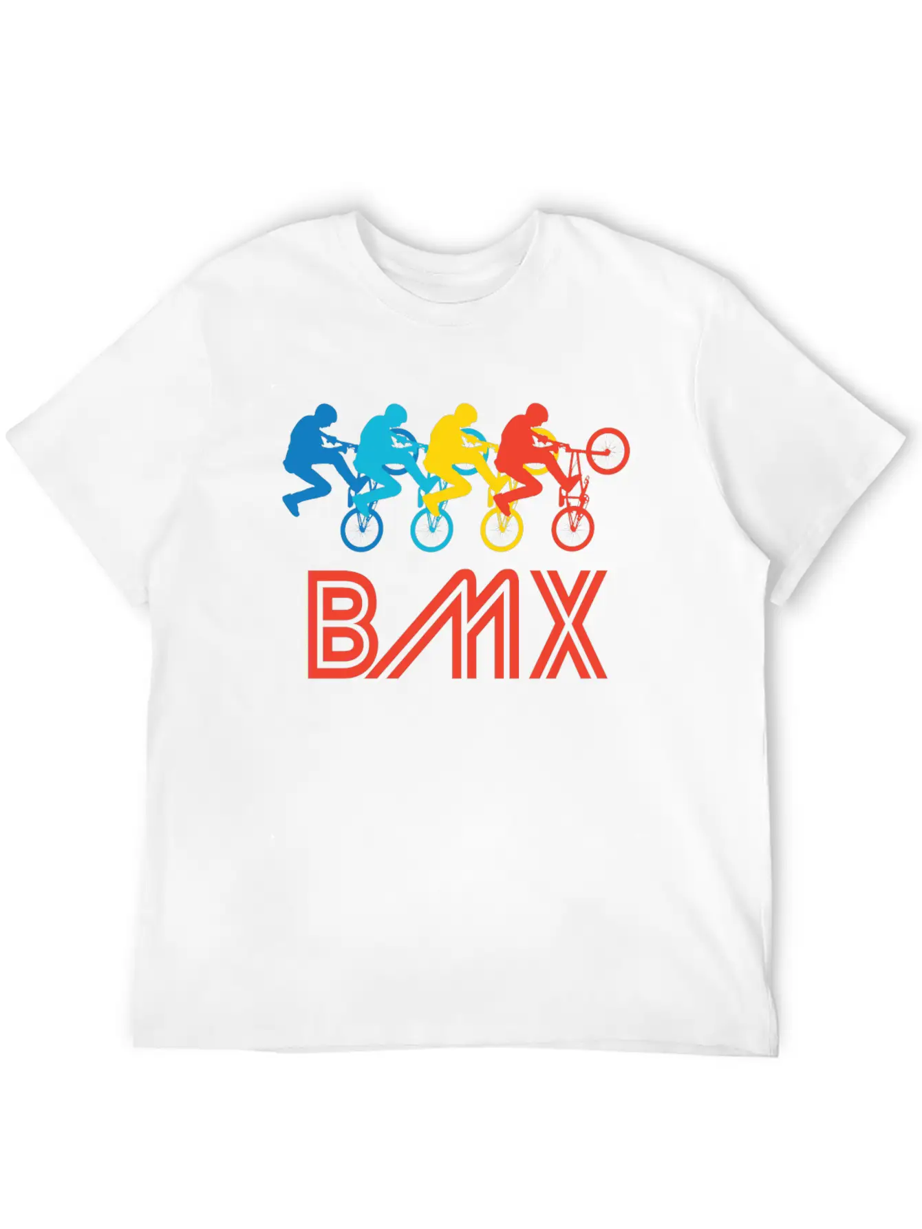 Retro BMX Pop Art Timeless Short Sleeve Tee – Comfy And Minimalist Design