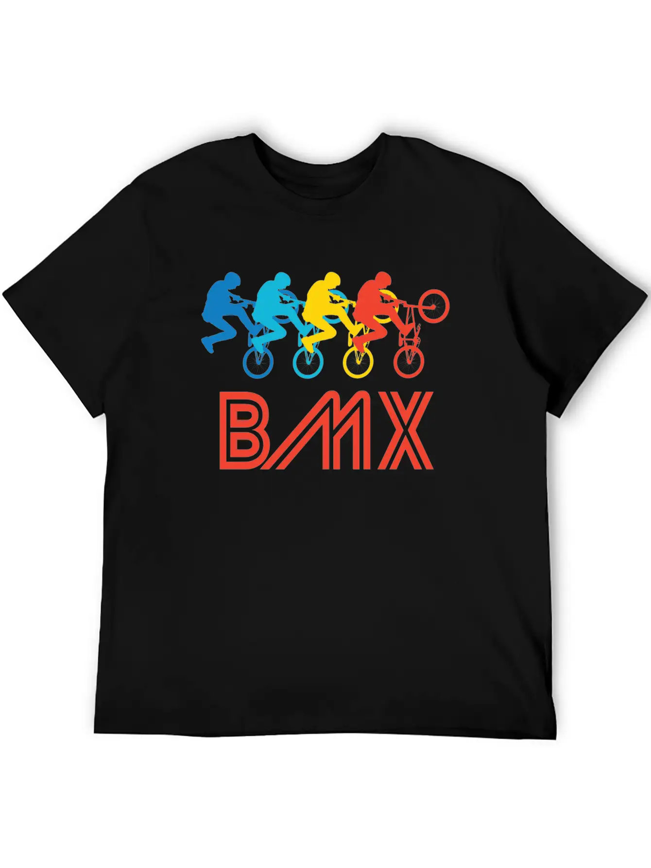 Retro BMX Pop Art Timeless Short Sleeve Tee – Comfy And Minimalist Design