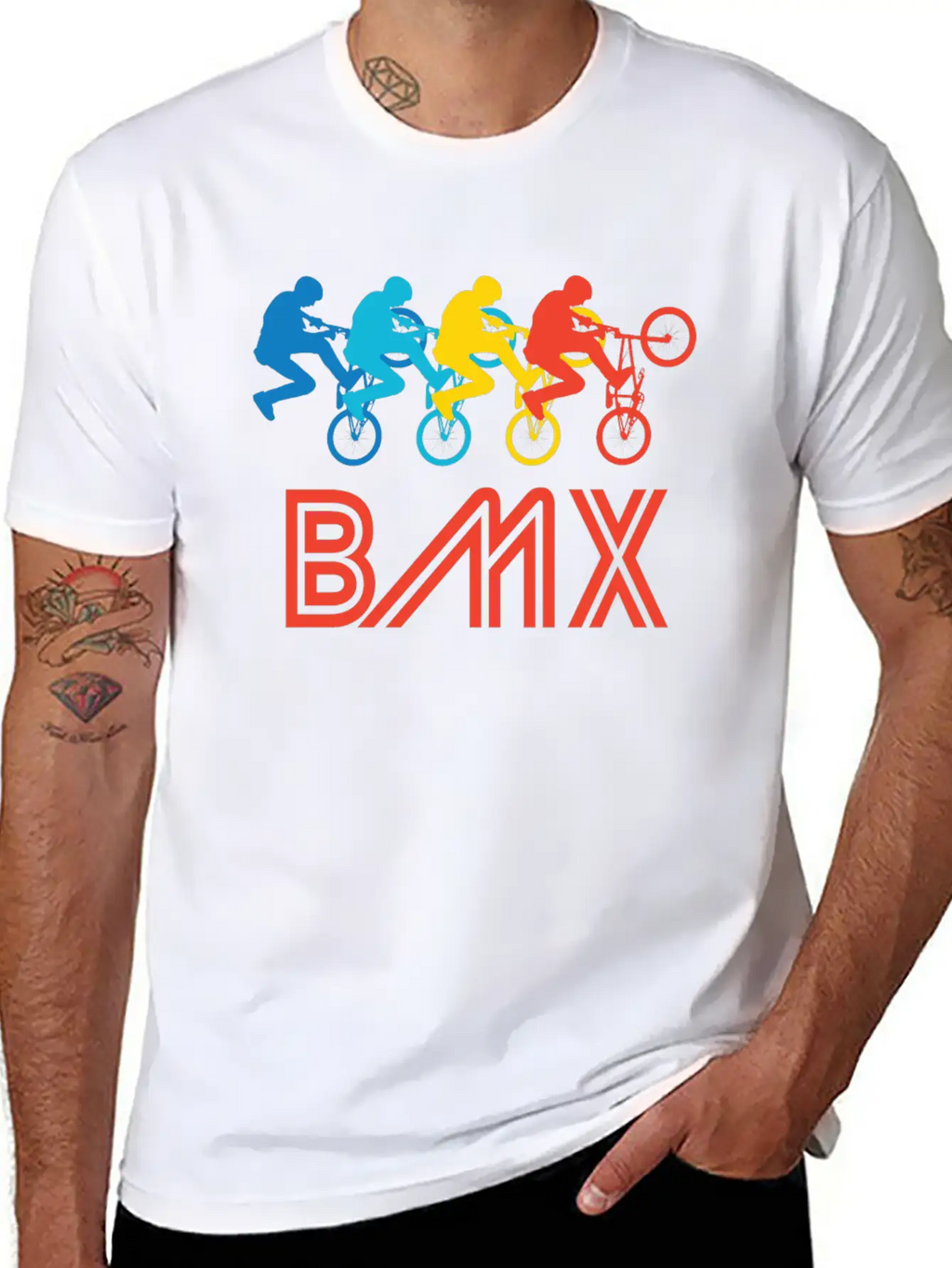 Retro BMX Pop Art Timeless Short Sleeve Tee – Comfy And Minimalist Design