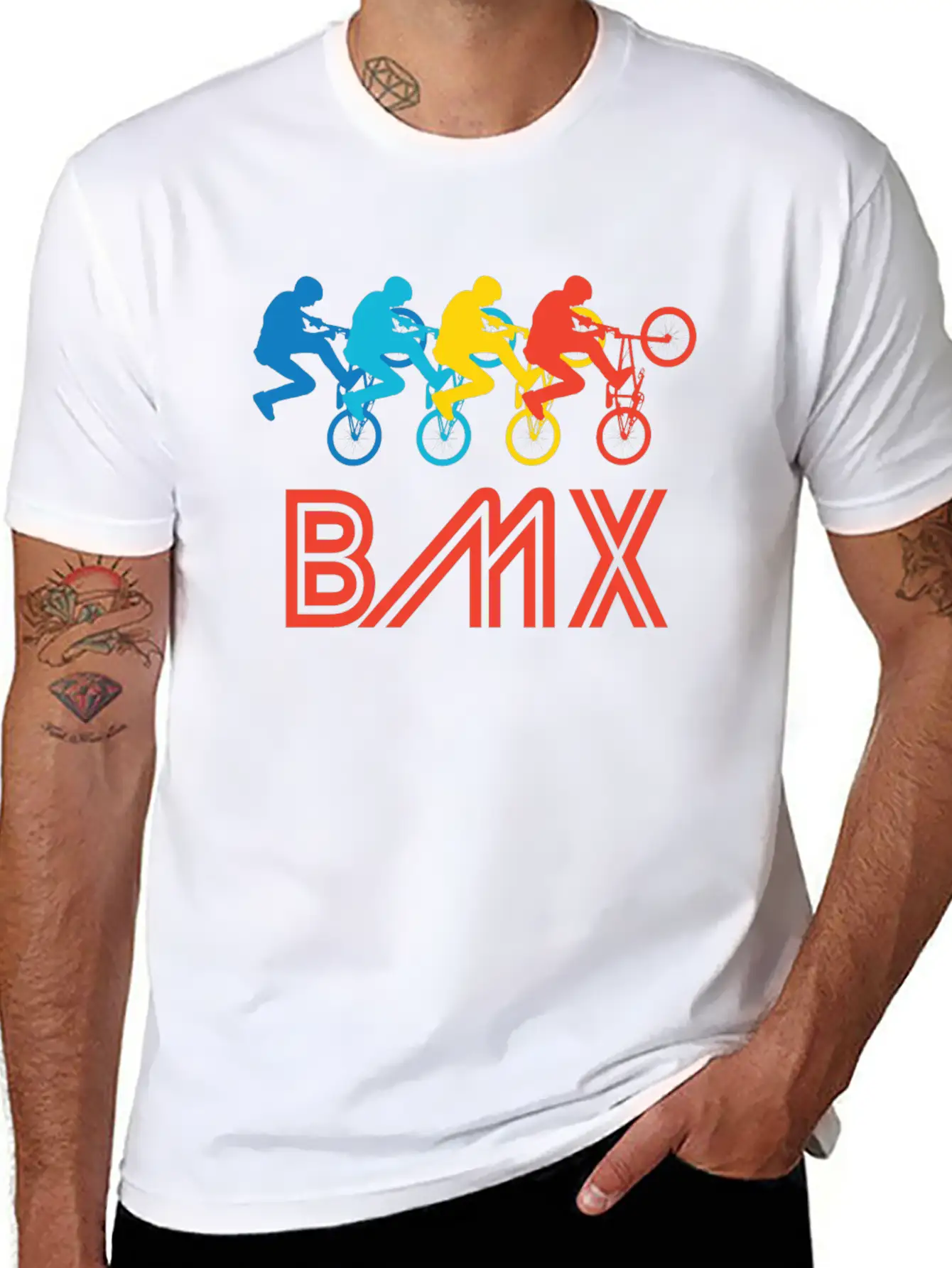 Retro BMX Pop Art Timeless Short Sleeve Tee – Comfy And Minimalist Design