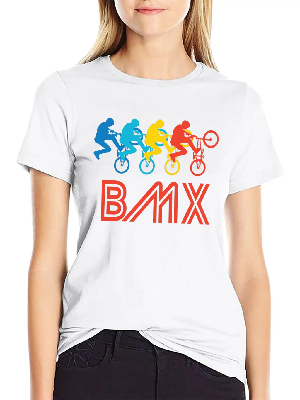 Retro BMX Pop Art Timeless Short Sleeve Tee – Comfy And Minimalist Design