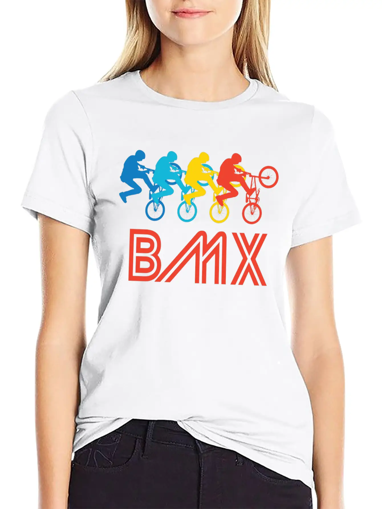 Retro BMX Pop Art Timeless Short Sleeve Tee – Comfy And Minimalist Design