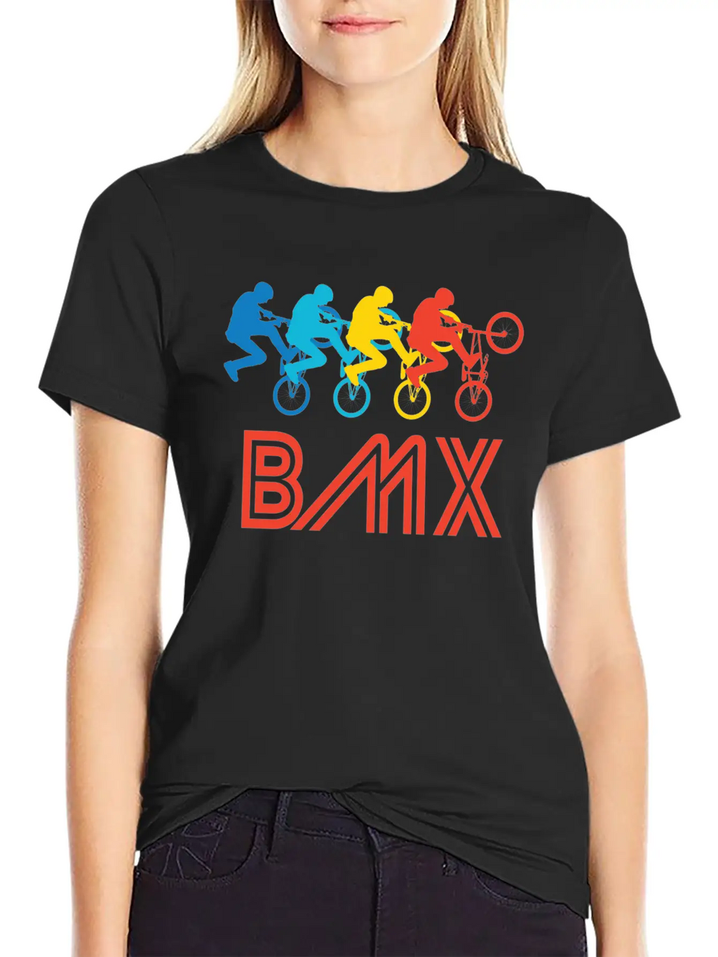 Retro BMX Pop Art Timeless Short Sleeve Tee – Comfy And Minimalist Design